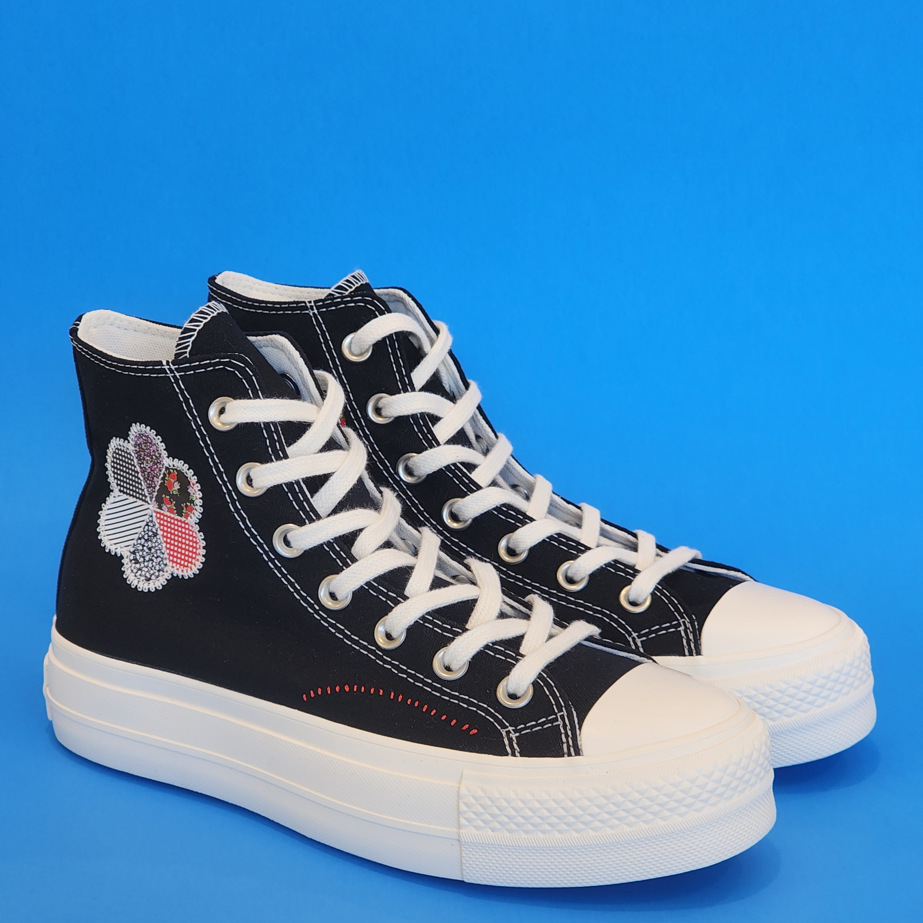 Converse CTAS Hi Lift Crafted Patchwork Women's Platform Sneakers A05194C NWT