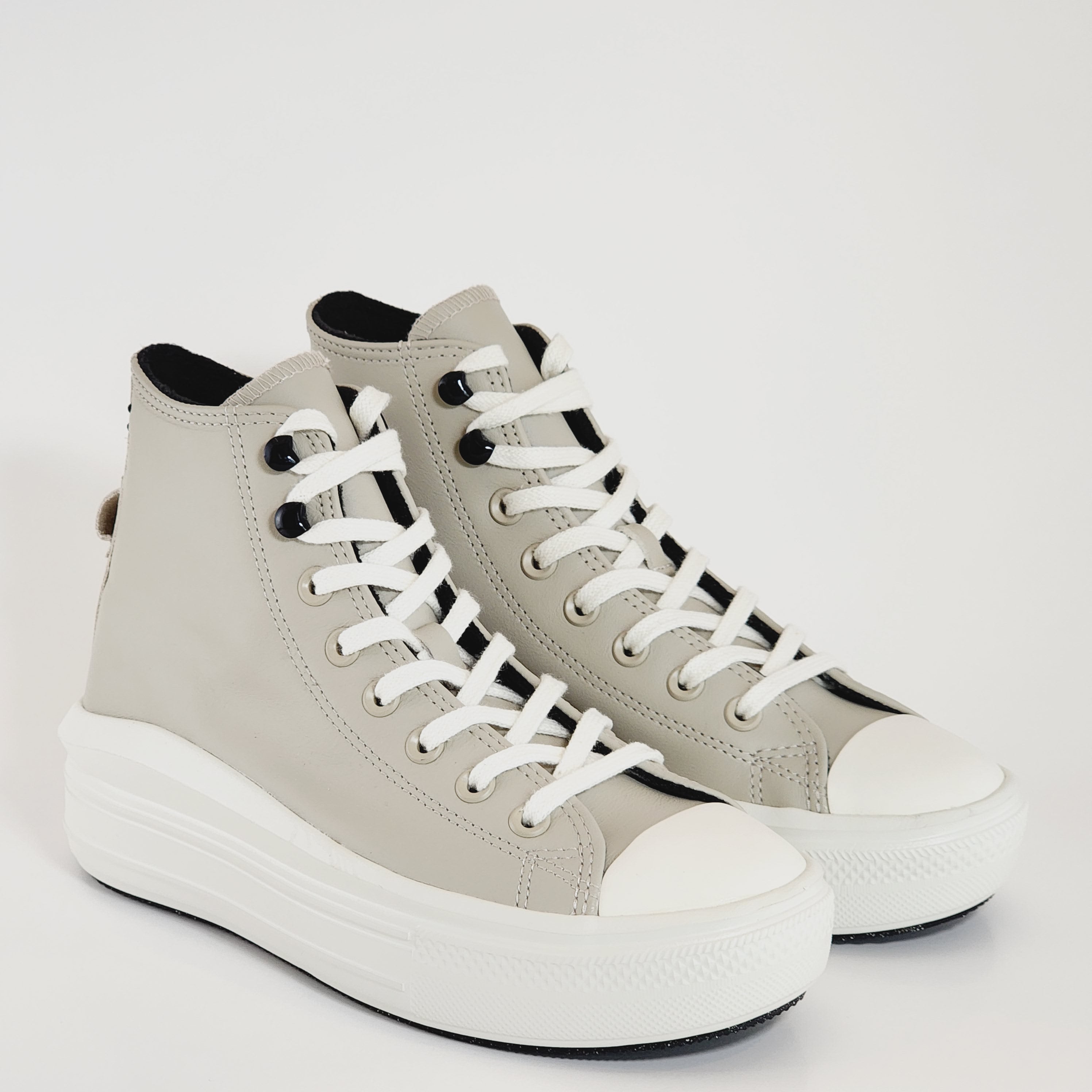 Converse CTAS Move Hi Fleece Lined Leather Women s Platform Sneakers A