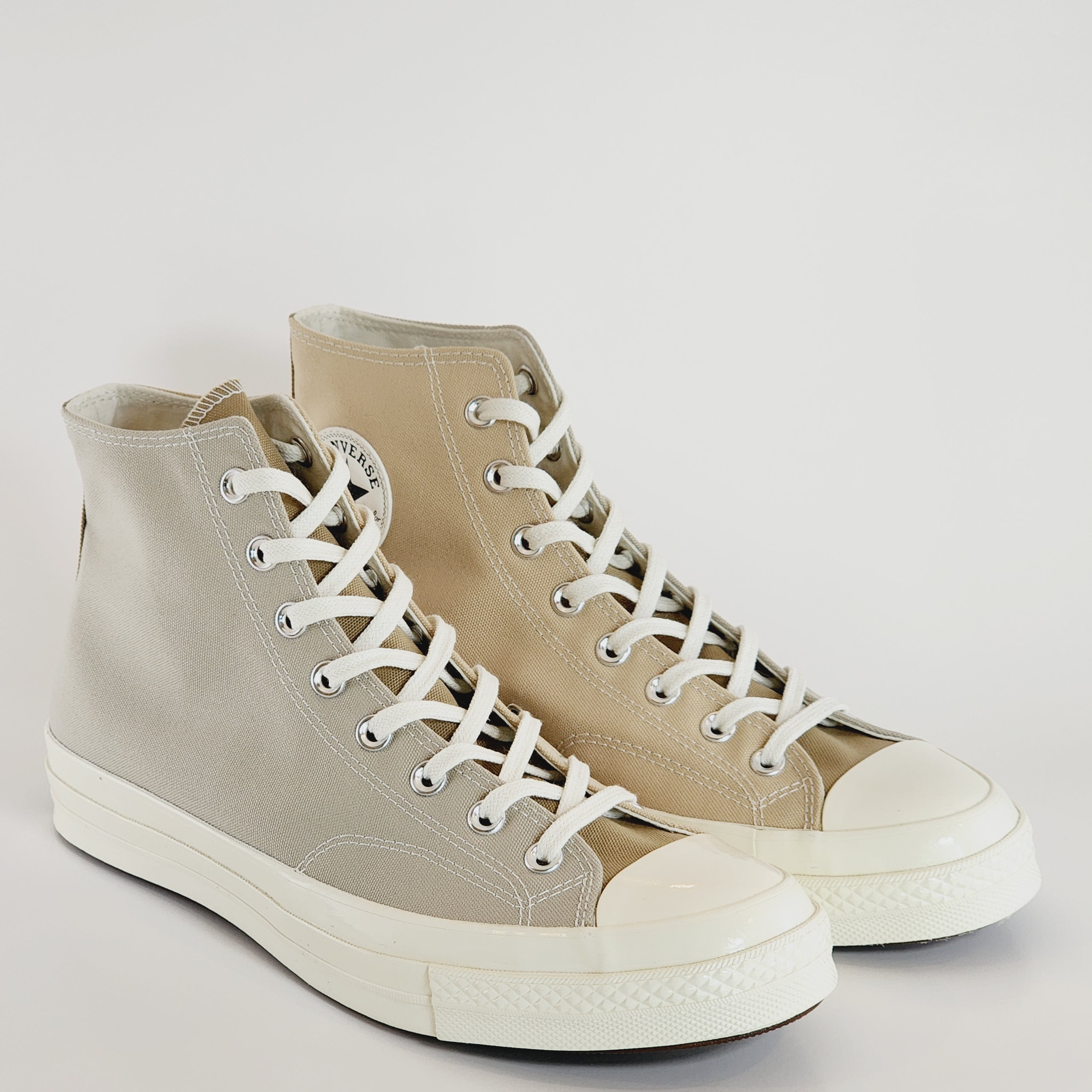 Converse Chuck 70 Hi Tri-Panel Oat Milk/Beach Stone Unisex Sneakers A05658C NWT