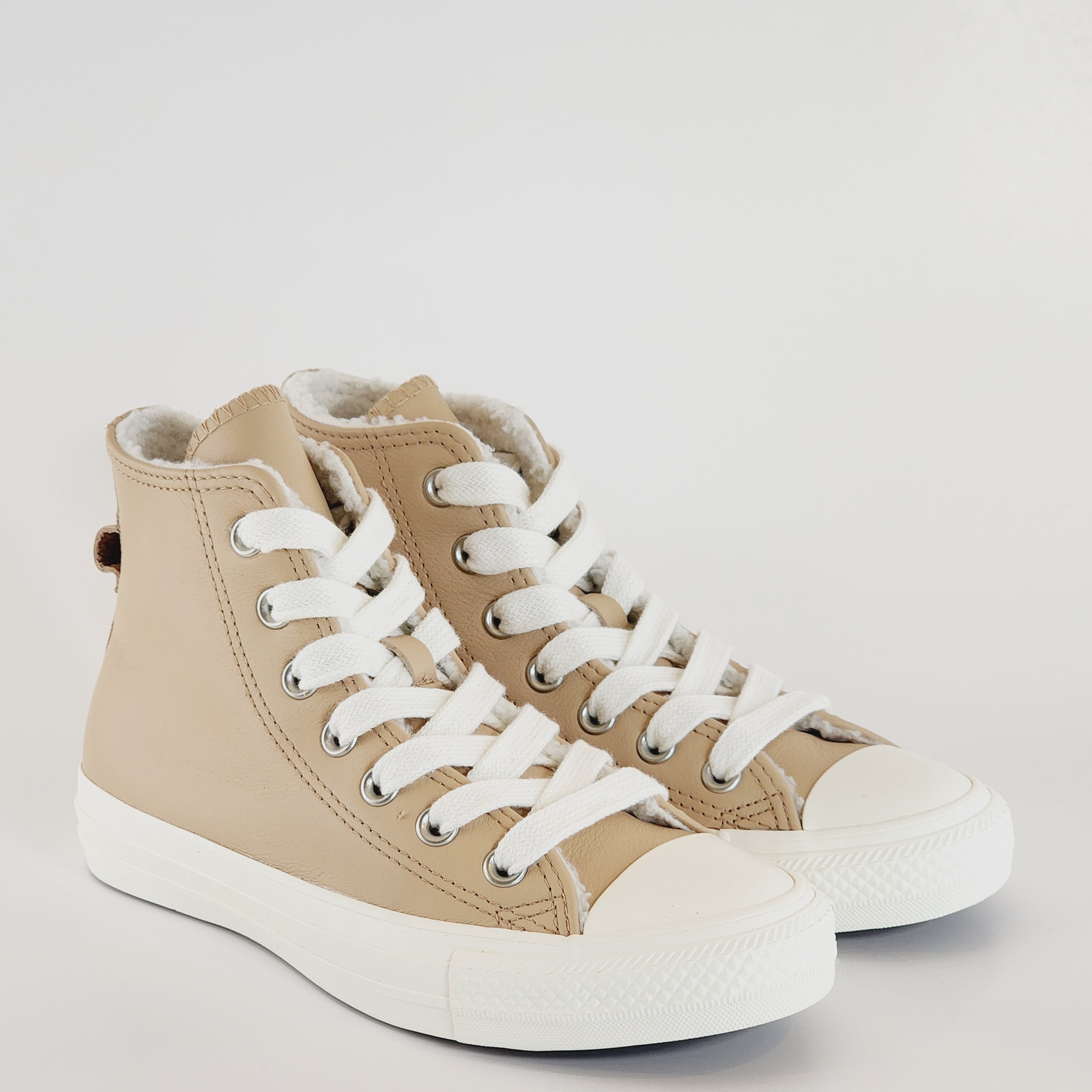 Converse CTAS Hi Leather Faux Fur Lining Classic Women s Sneakers A079