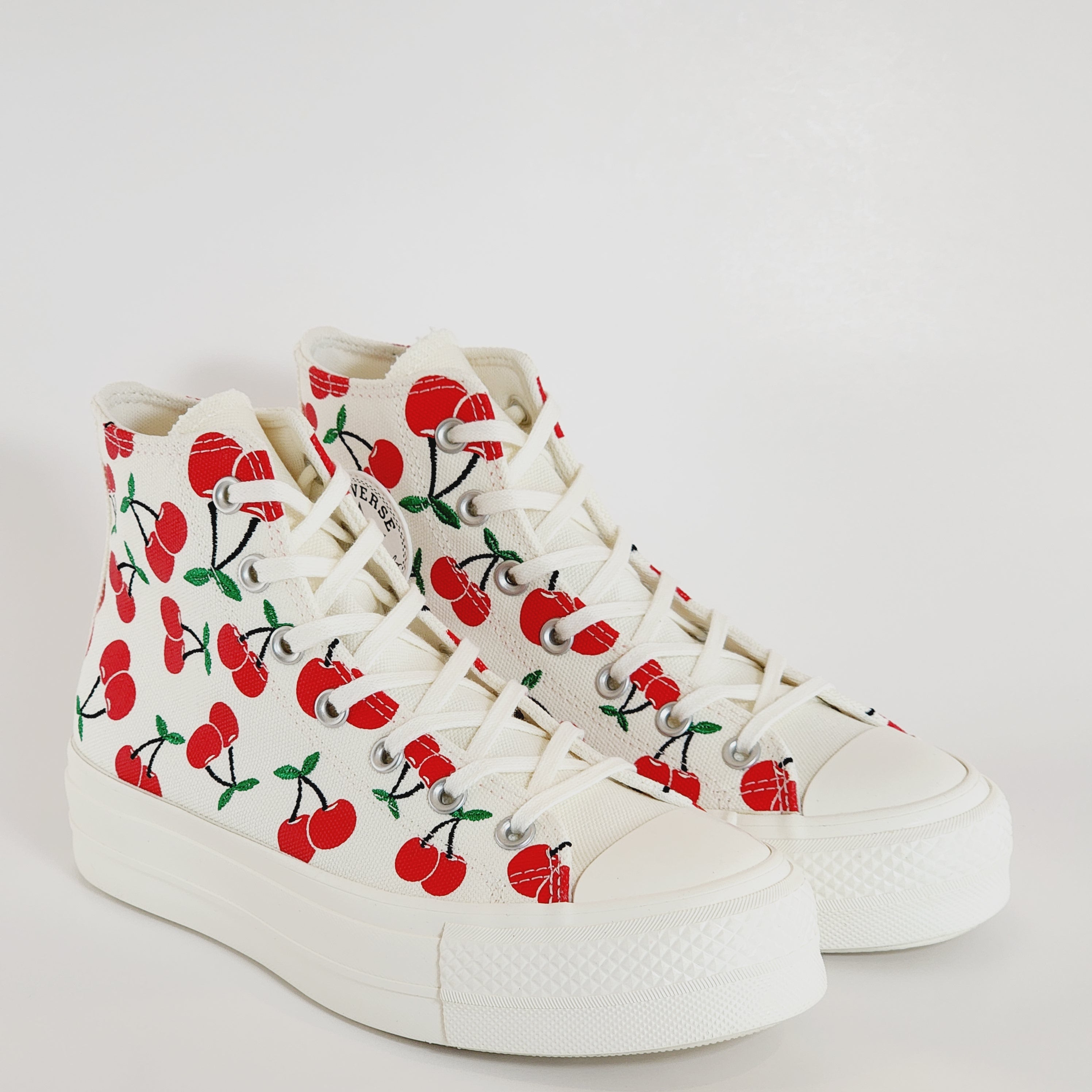 Converse CTAS Lift Hi Cherries Women's Platform Sneakers A08096C NWT