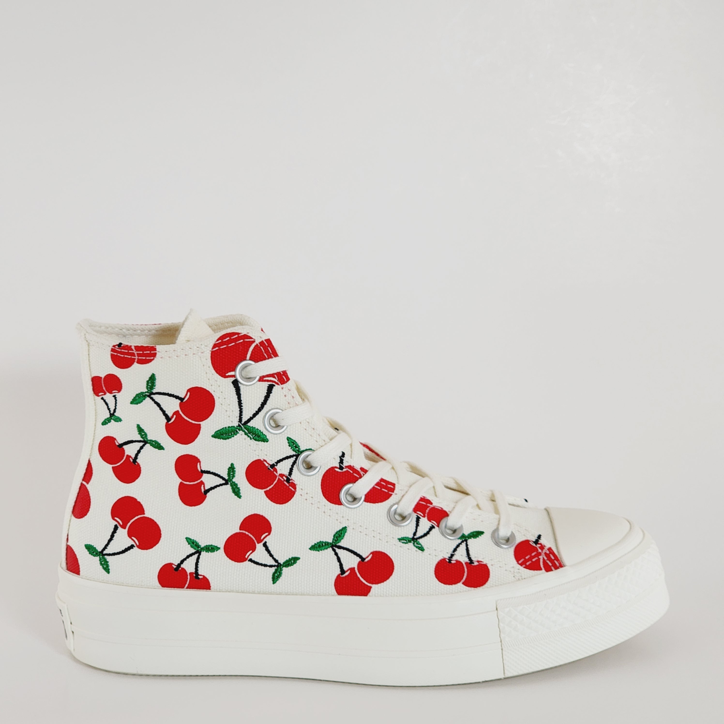 Converse CTAS Lift Hi Cherries Women's Platform Sneakers A08096C NWT
