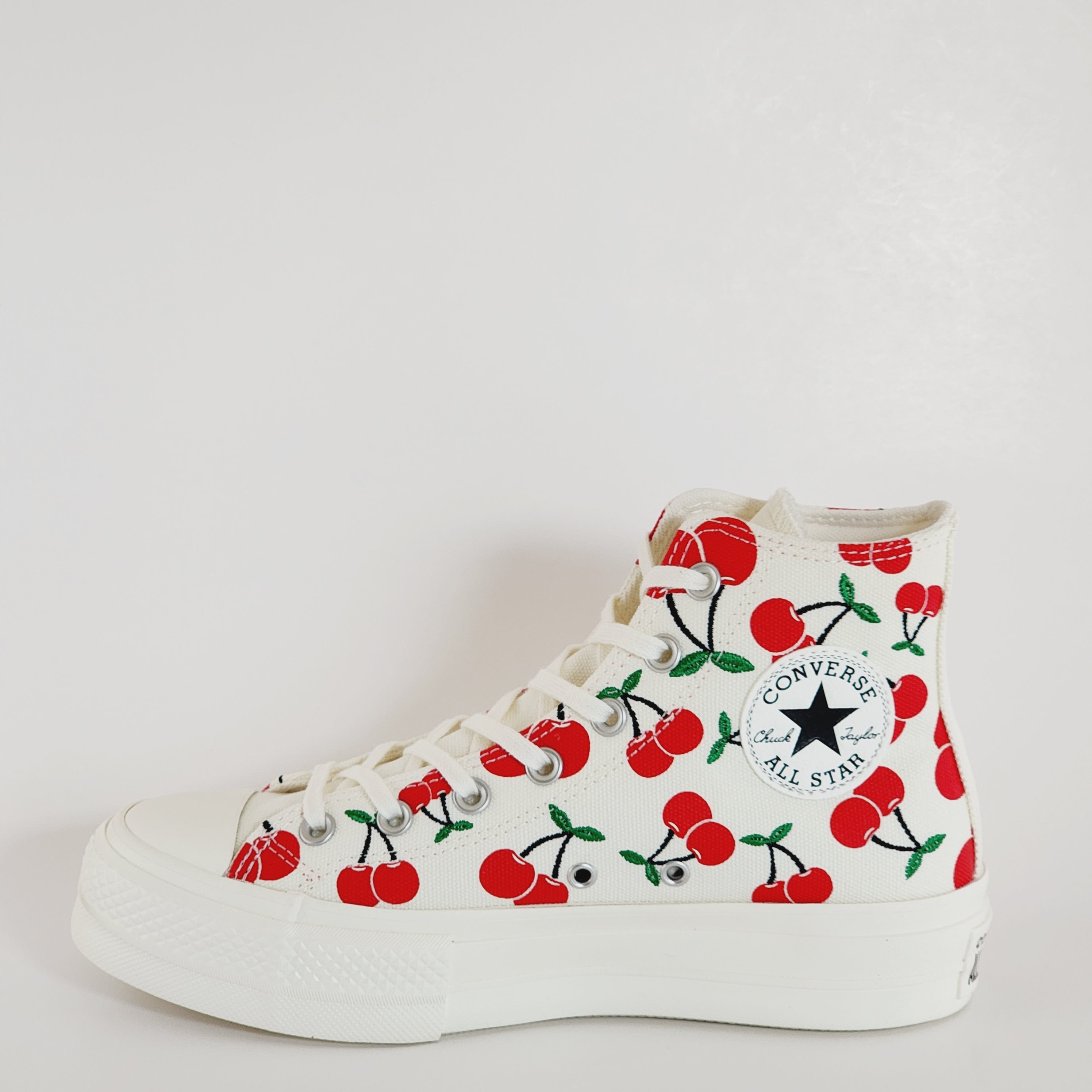 Converse CTAS Lift Hi Cherries Women's Platform Sneakers A08096C NWT