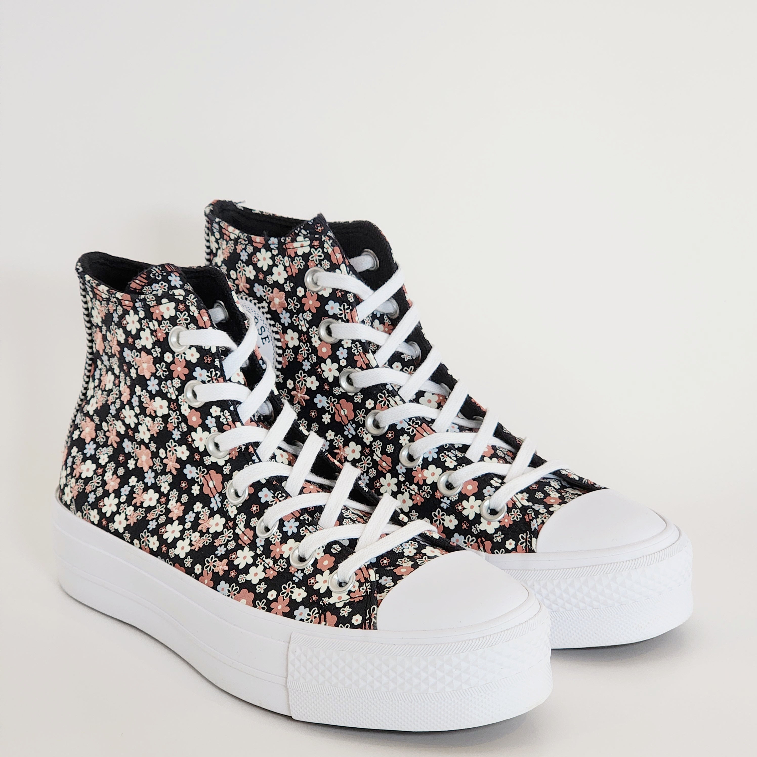 Converse CTAS Lift Hi Petite Petals Women's Platform Sneakers A14264C NWT