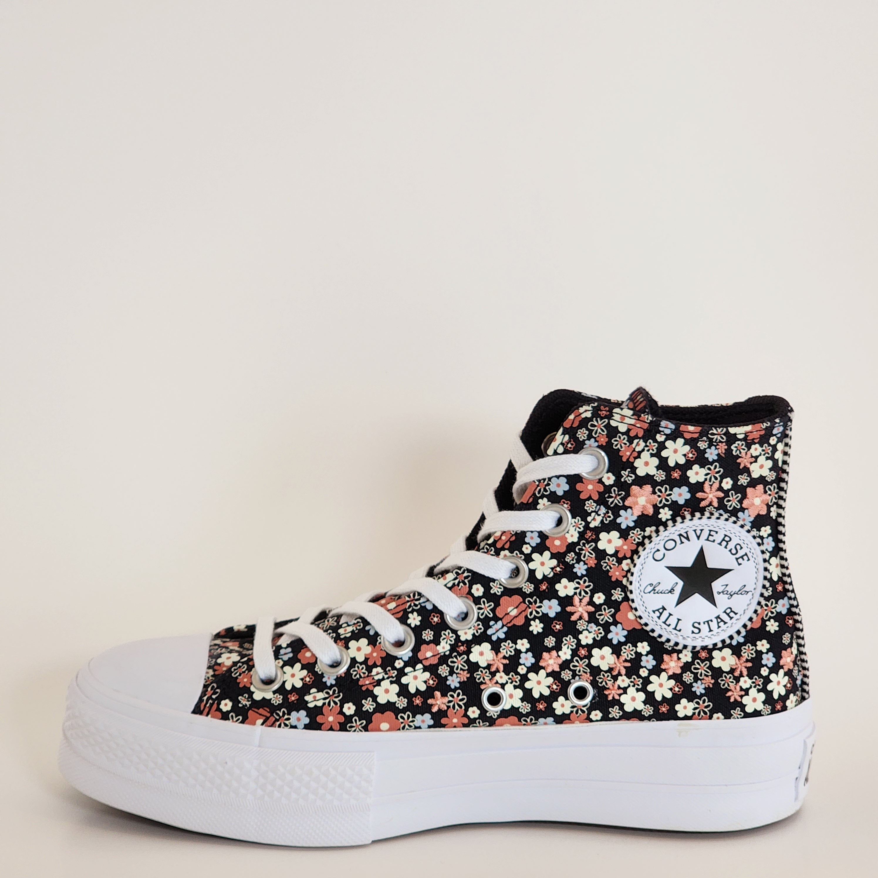 Converse CTAS Lift Hi Petite Petals Women's Platform Sneakers A14264C NWT