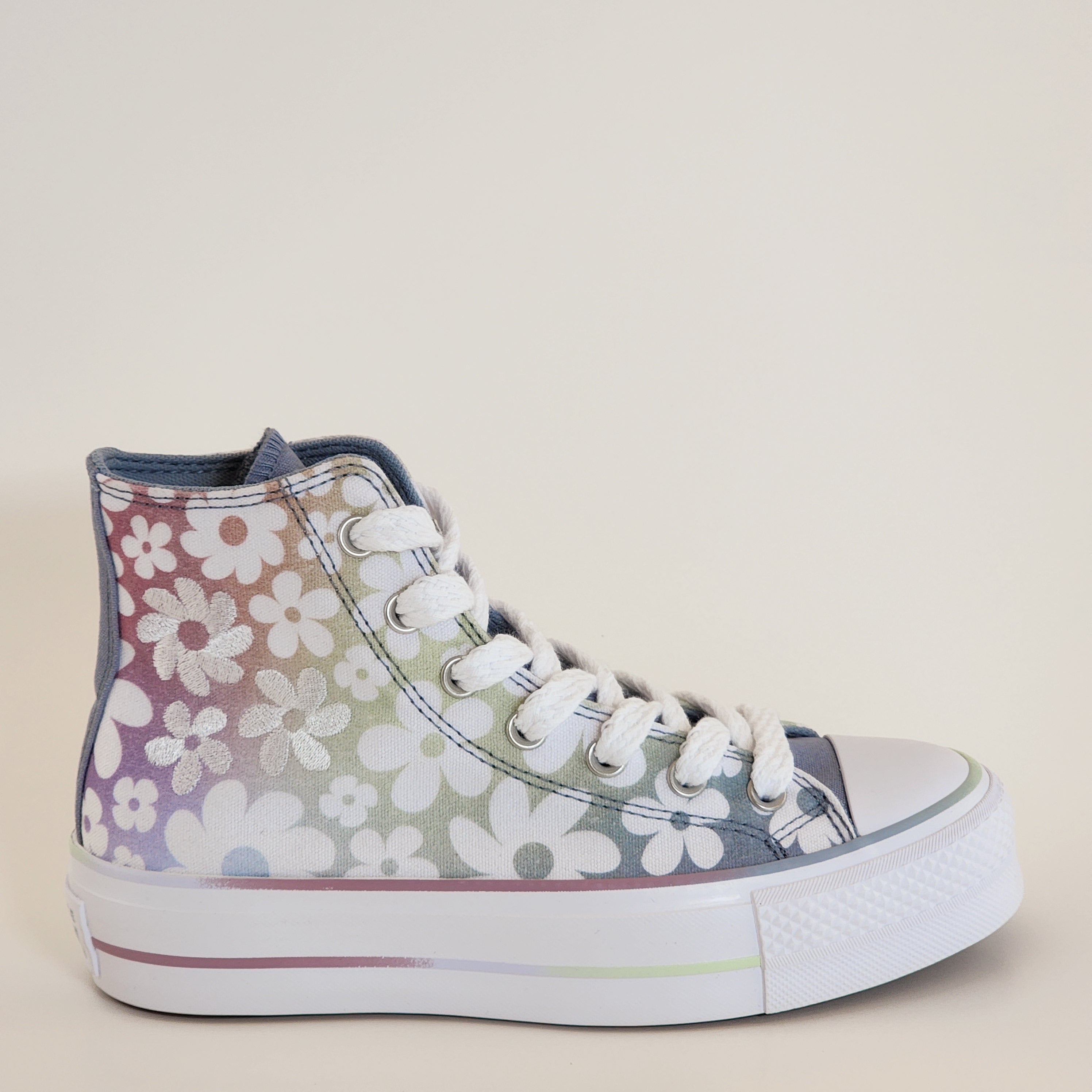 Converse CTAS Lift Hi Gradient Flowers Women's Platform Sneakers A14267C NWT
