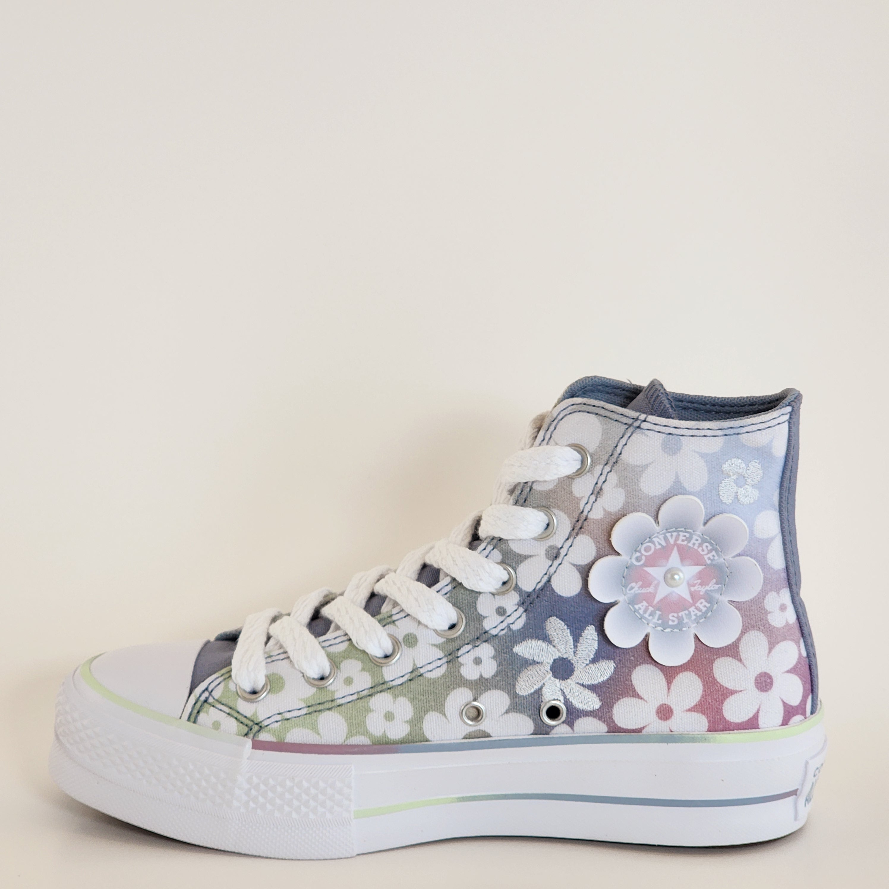 Converse CTAS Lift Hi Gradient Flowers Women's Platform Sneakers A14267C NWT