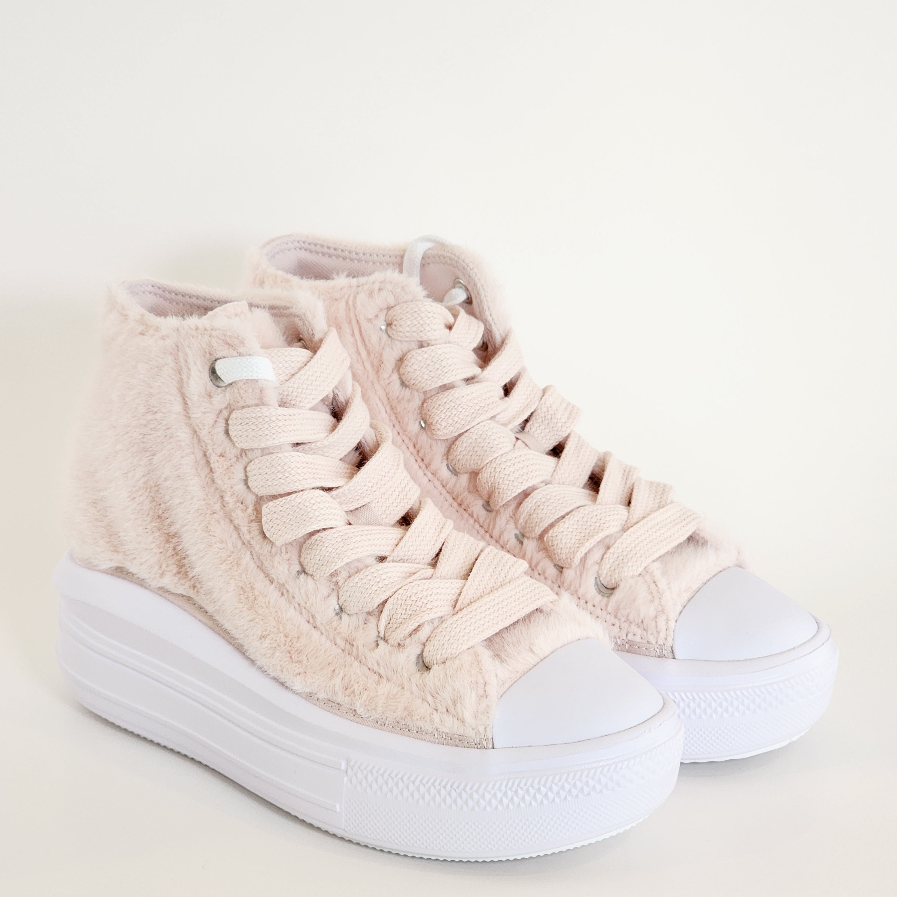 Converse CTAS Move Hi Faux Fur Women's Platform Sneakers A13383C NWT