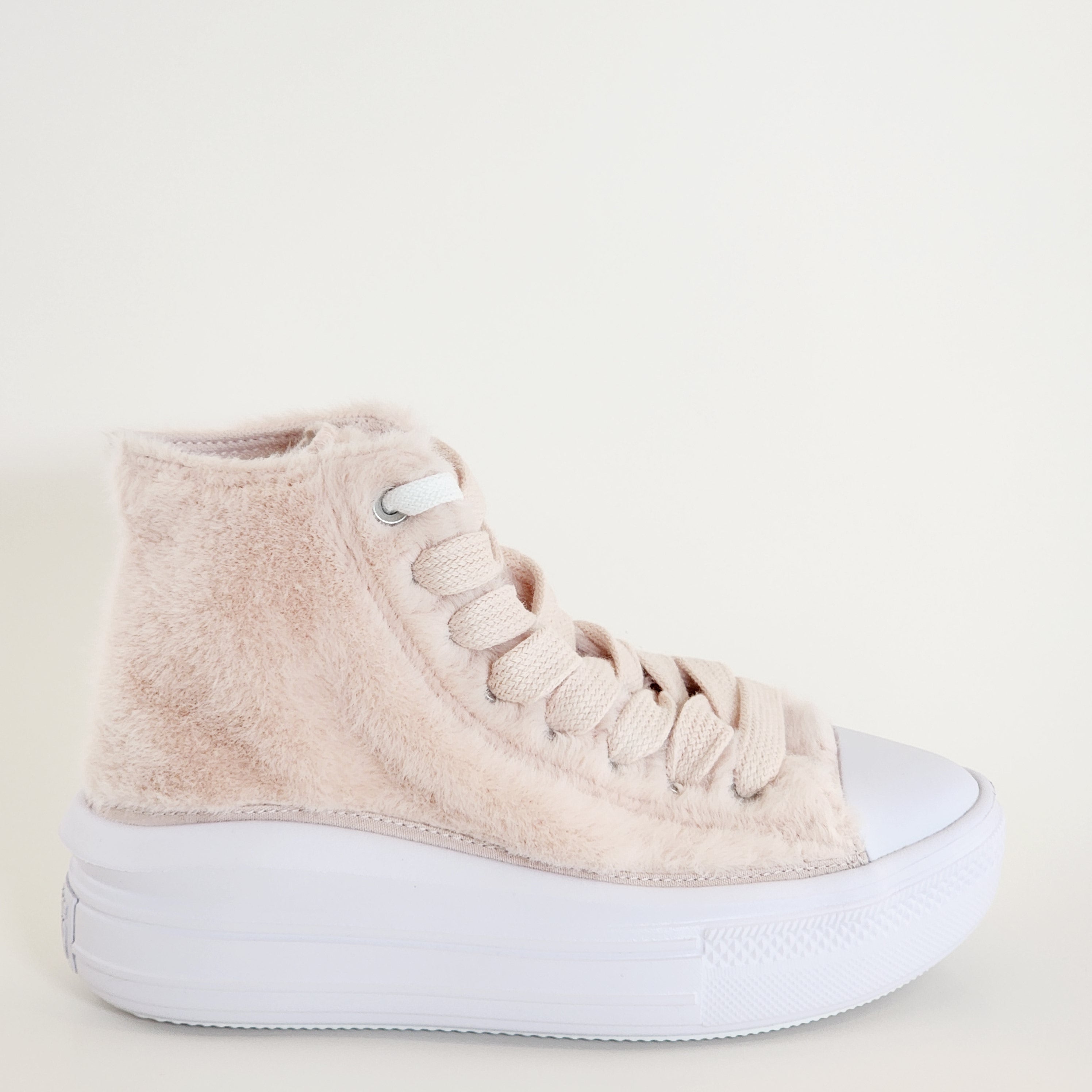 Converse CTAS Move Hi Faux Fur Women's Platform Sneakers A13383C NWT