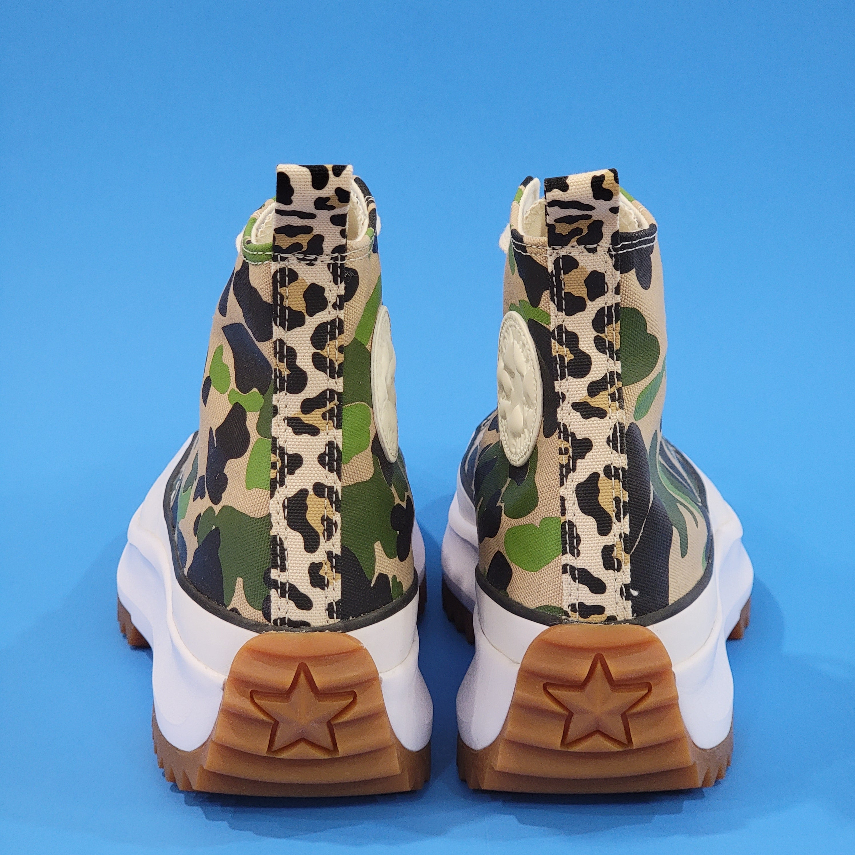 Converse Run Star Hike High 'Archive Print CAMO' Platform Sneakers 170913C NWT