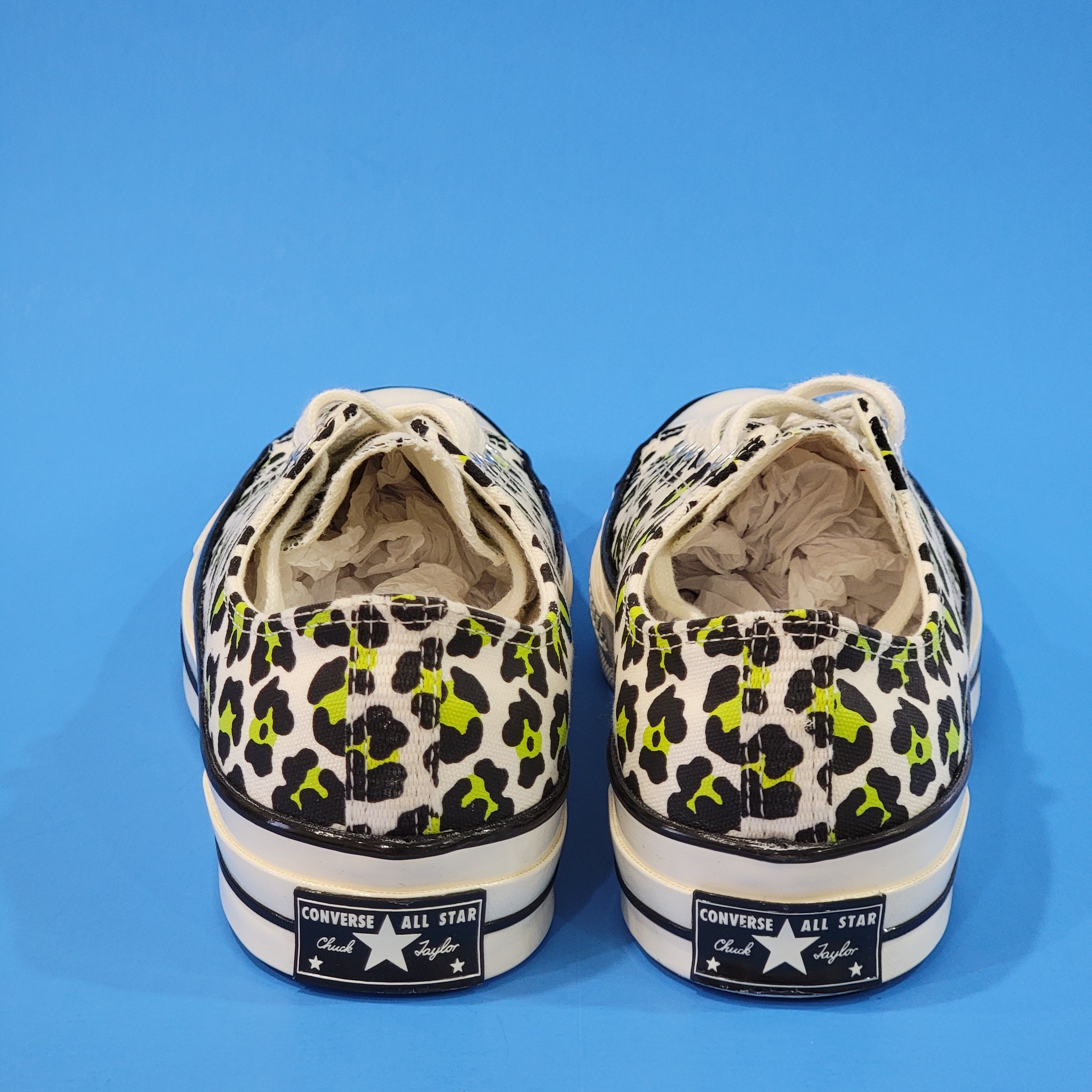 Converse Chuck 70 Ox Low Neon Leopard Canvas UnisexSneakers 164410C NWT