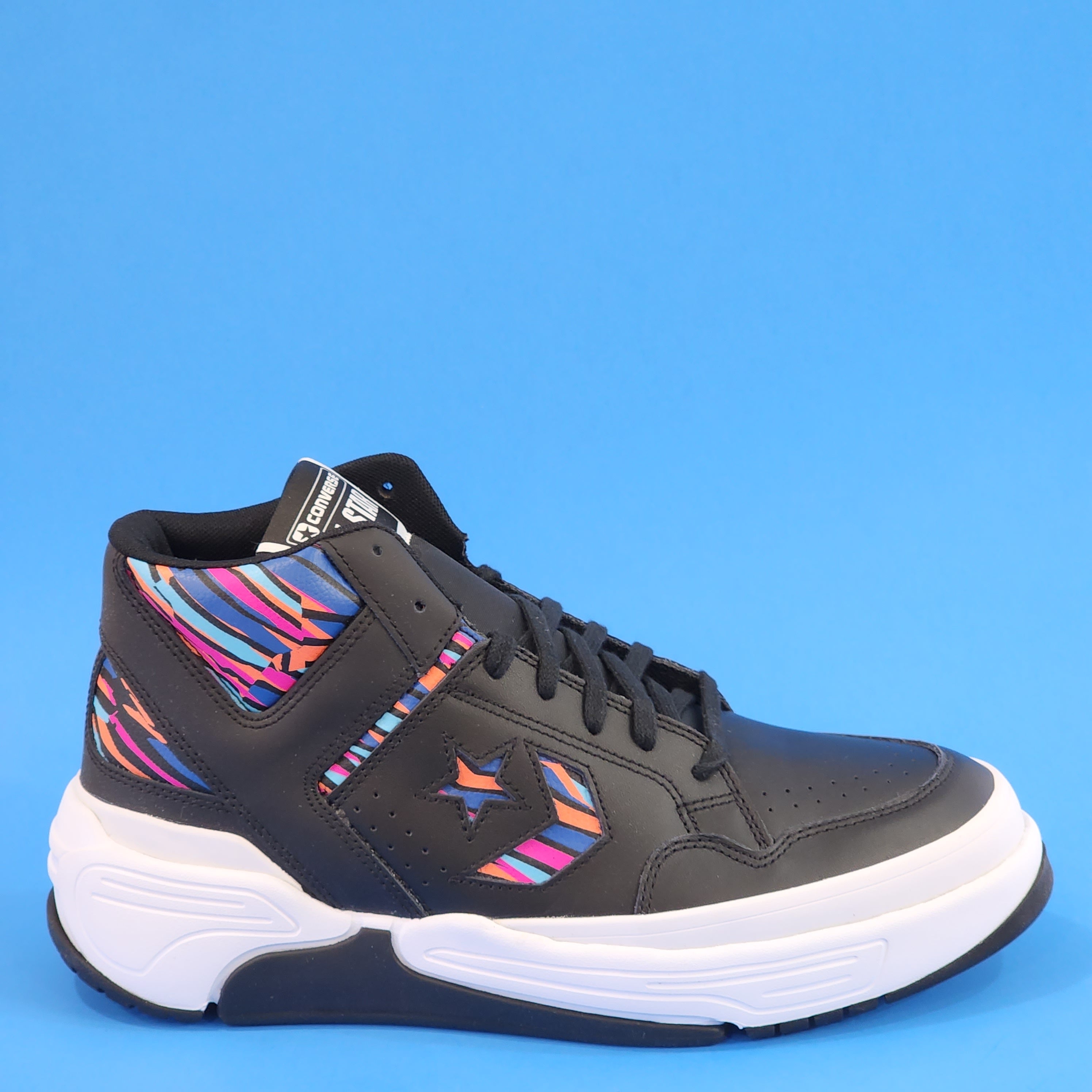 Converse Weapon CX Mid Striped Retro Basketball Sneakers 172656C NWT