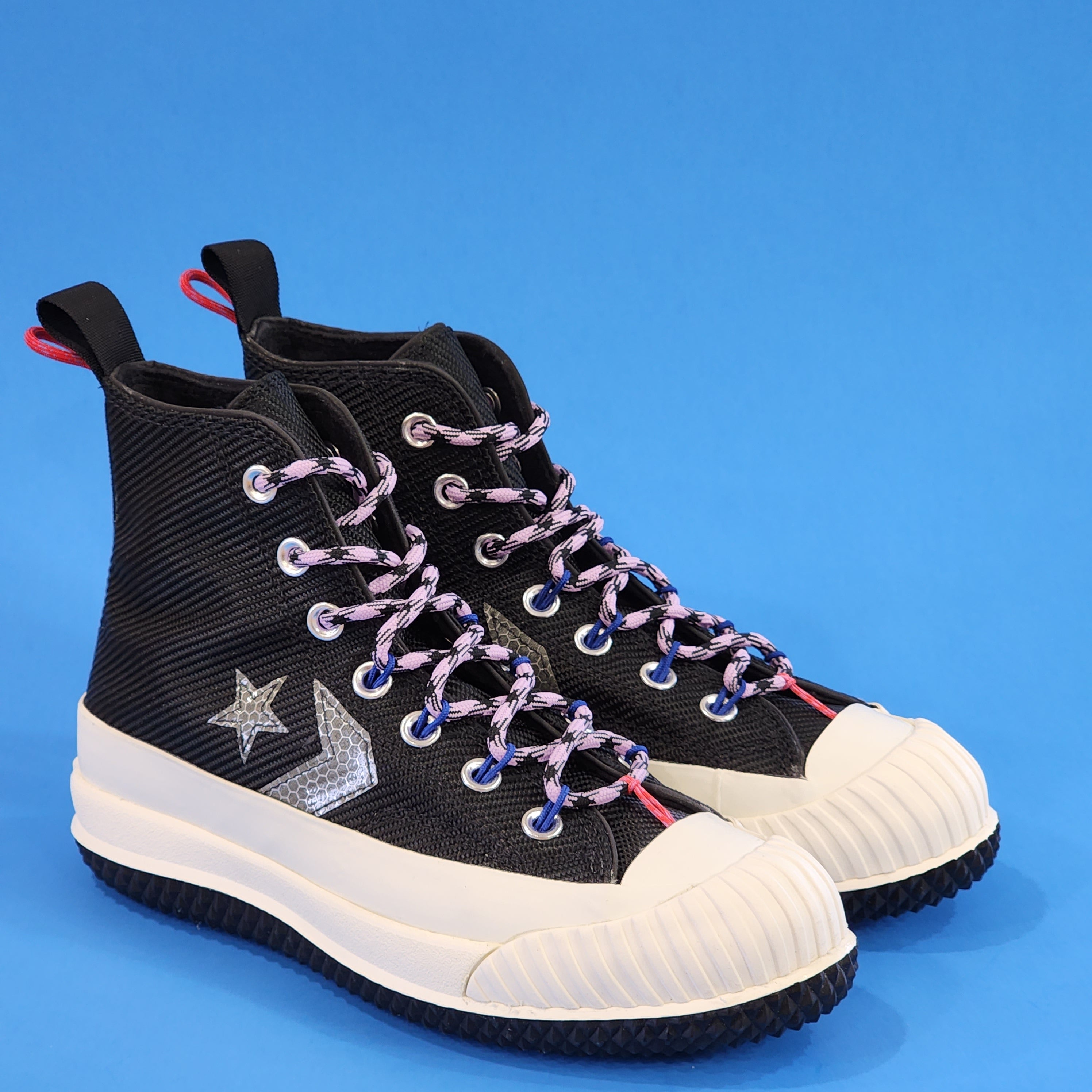 Converse Bosey MC High Top Metallic Black Unisex Sneakers 169527C NWT