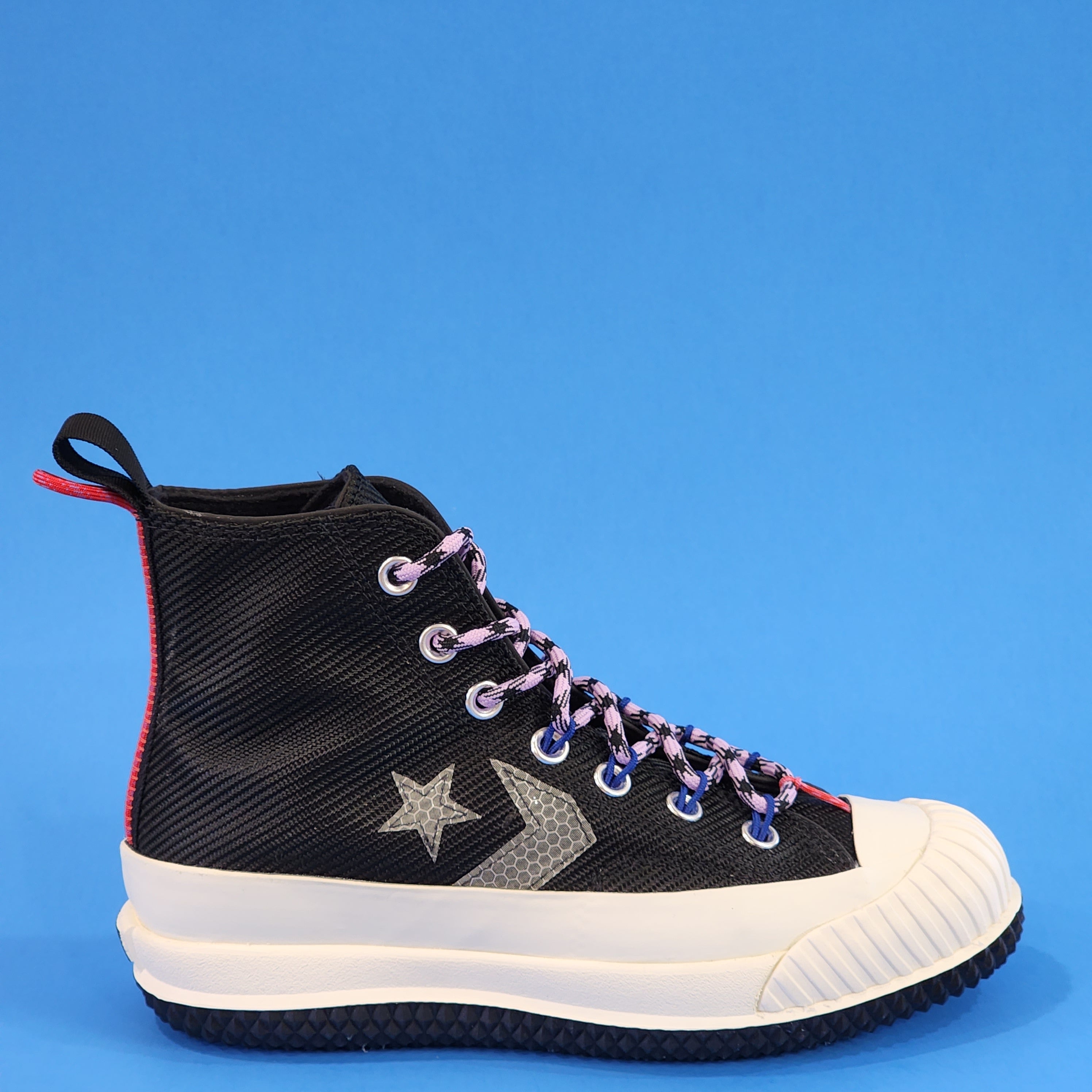 Converse Bosey MC High Top Metallic Black Unisex Sneakers 169527C NWT