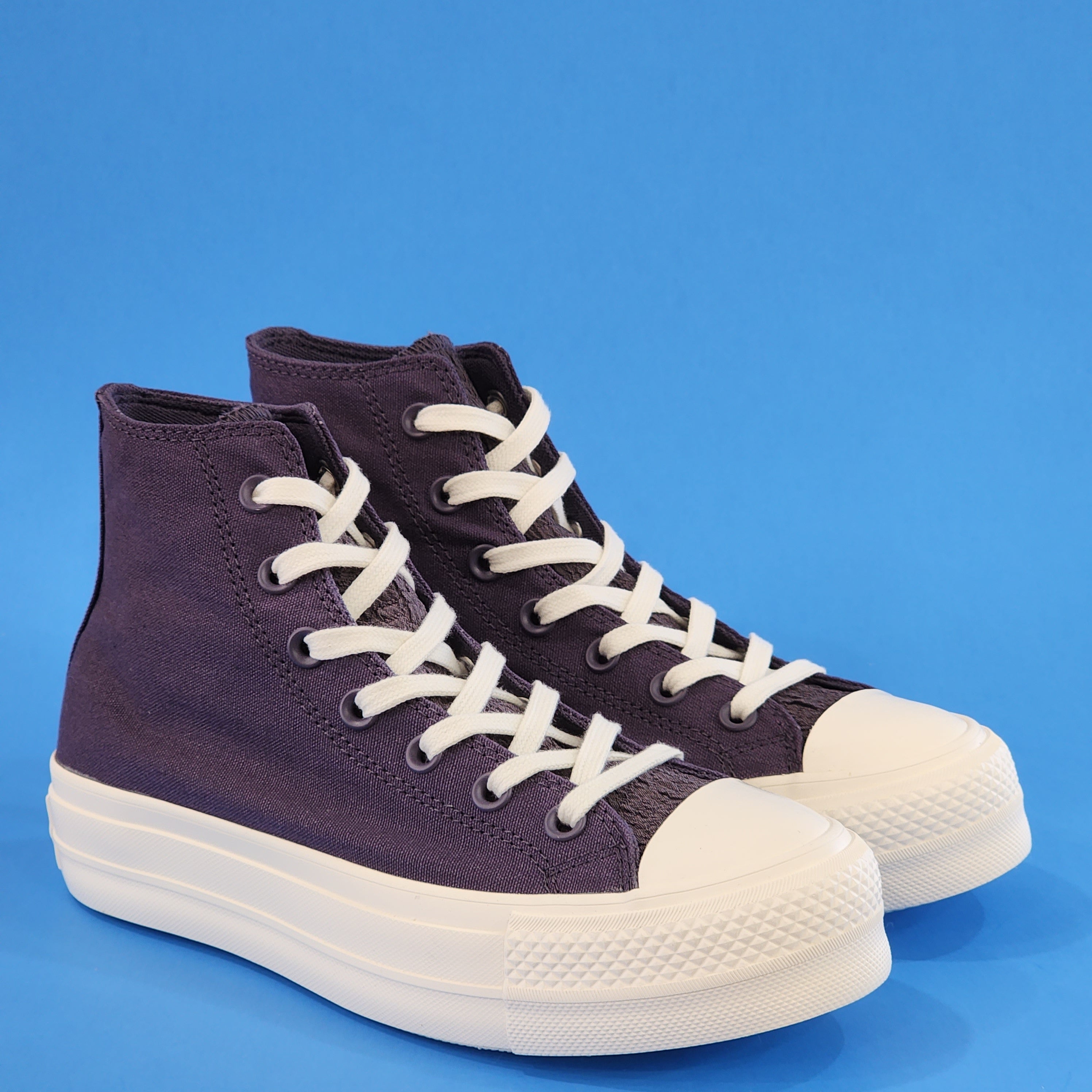 Converse CTAS Hi Lift Jacquard Camo 'Dark Raisin' Platform Sneakers A0