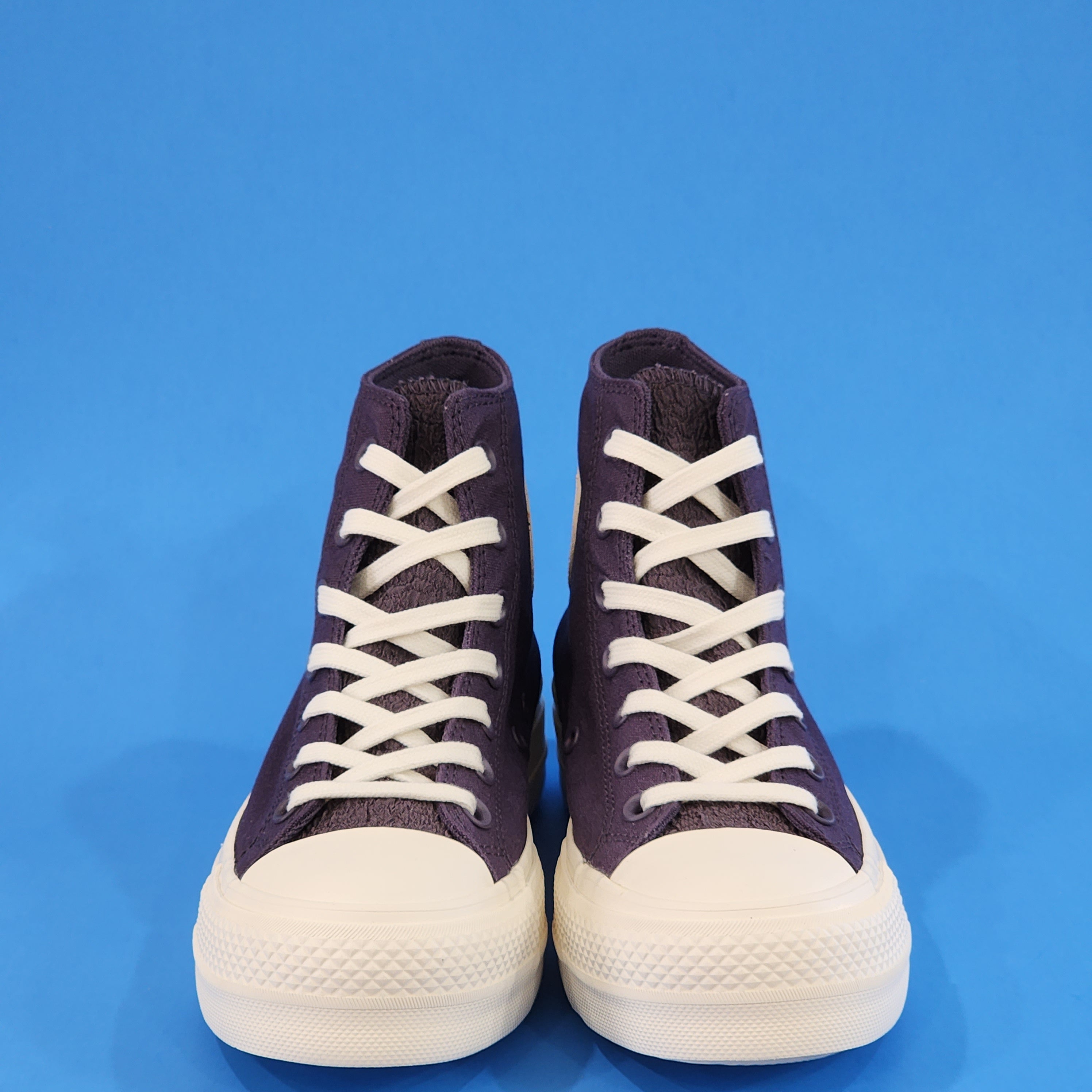 Converse CTAS Hi Lift Jacquard Camo 'Dark Raisin' Platform Sneakers A00887C NWT