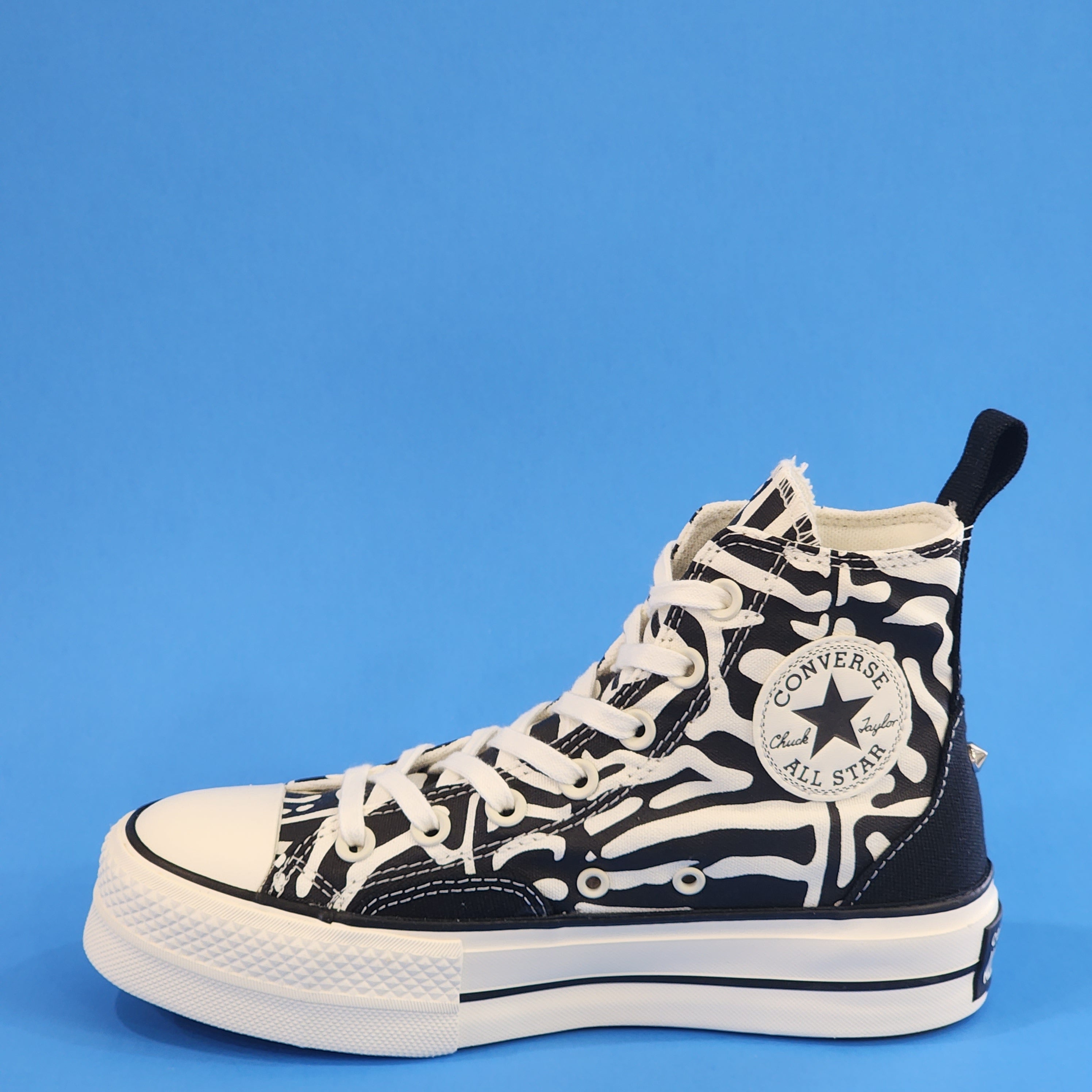 Converse CTAS High Top Lift Animal Mix Women's Platform Sneakers A03713C NWT