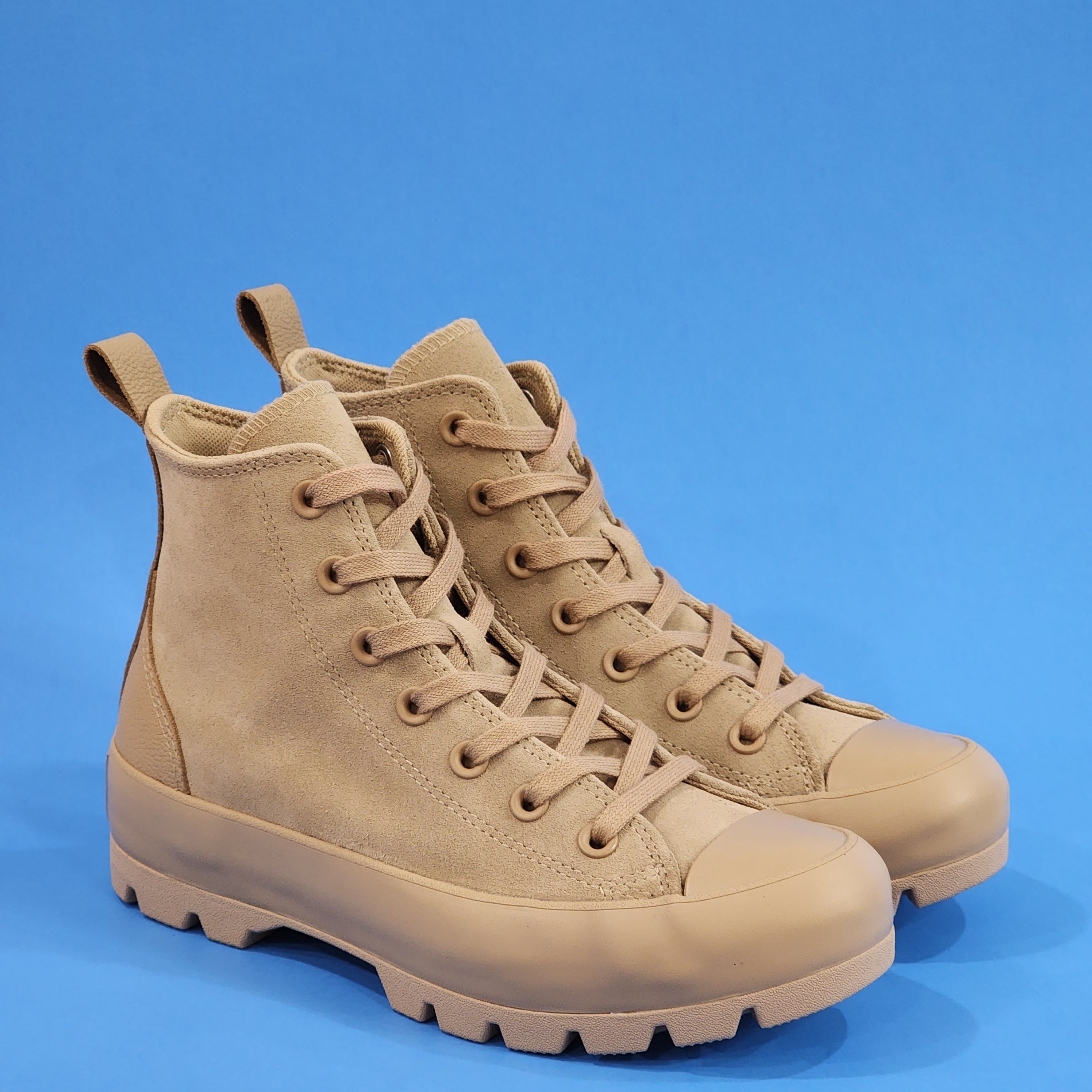 Converse CTAS Hi Winter Lugged Nomad Khaki Women's Platform Sneakers