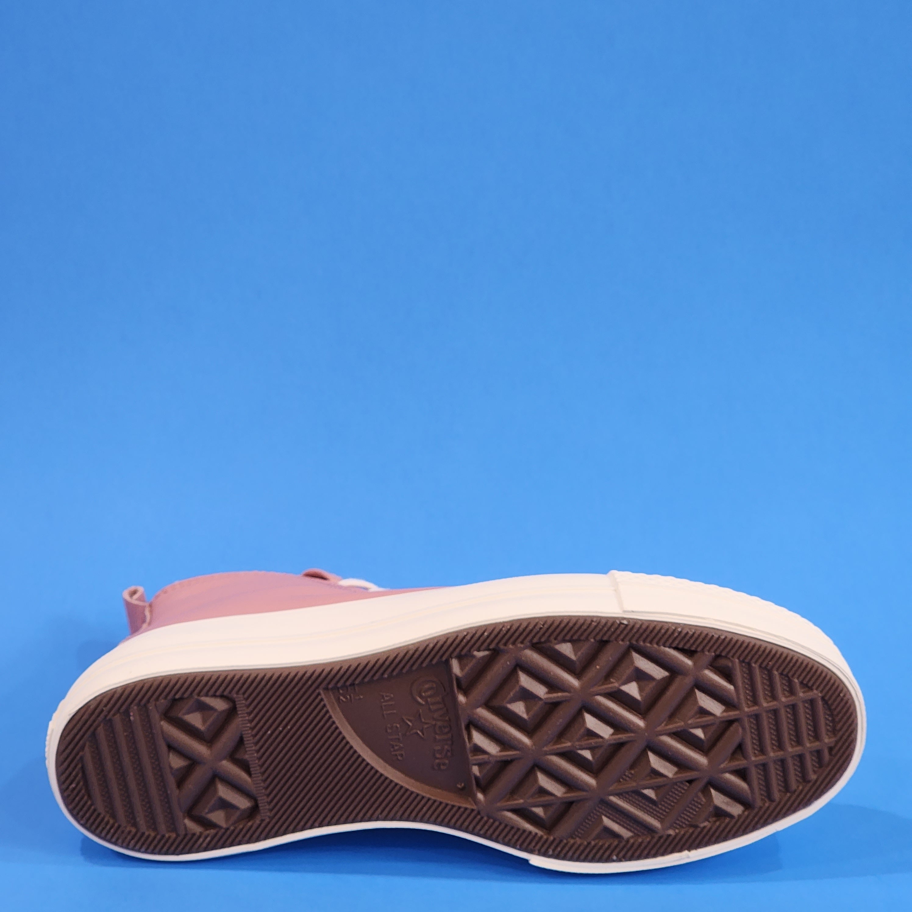 Converse CTAS Hi Lift Lined Leather Rust Pink Platform Sneakers A04256C NWT