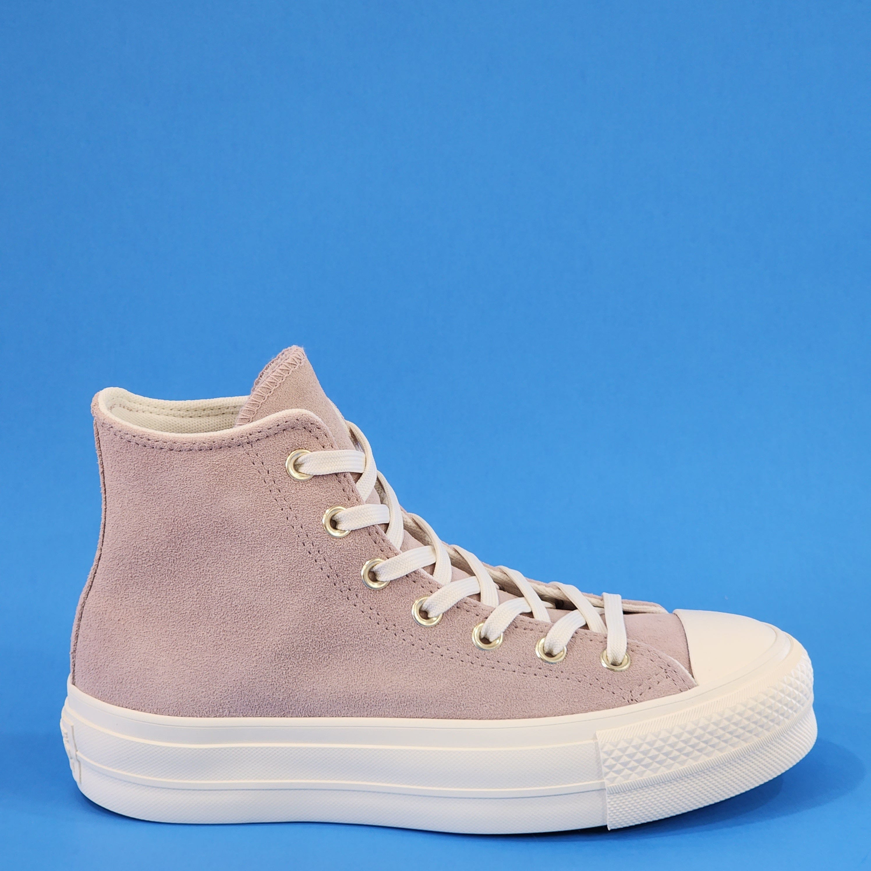 Converse CTAS Hi Lift Soft Suede Earthy Neutrals Platform Sneakers A03728C NWT