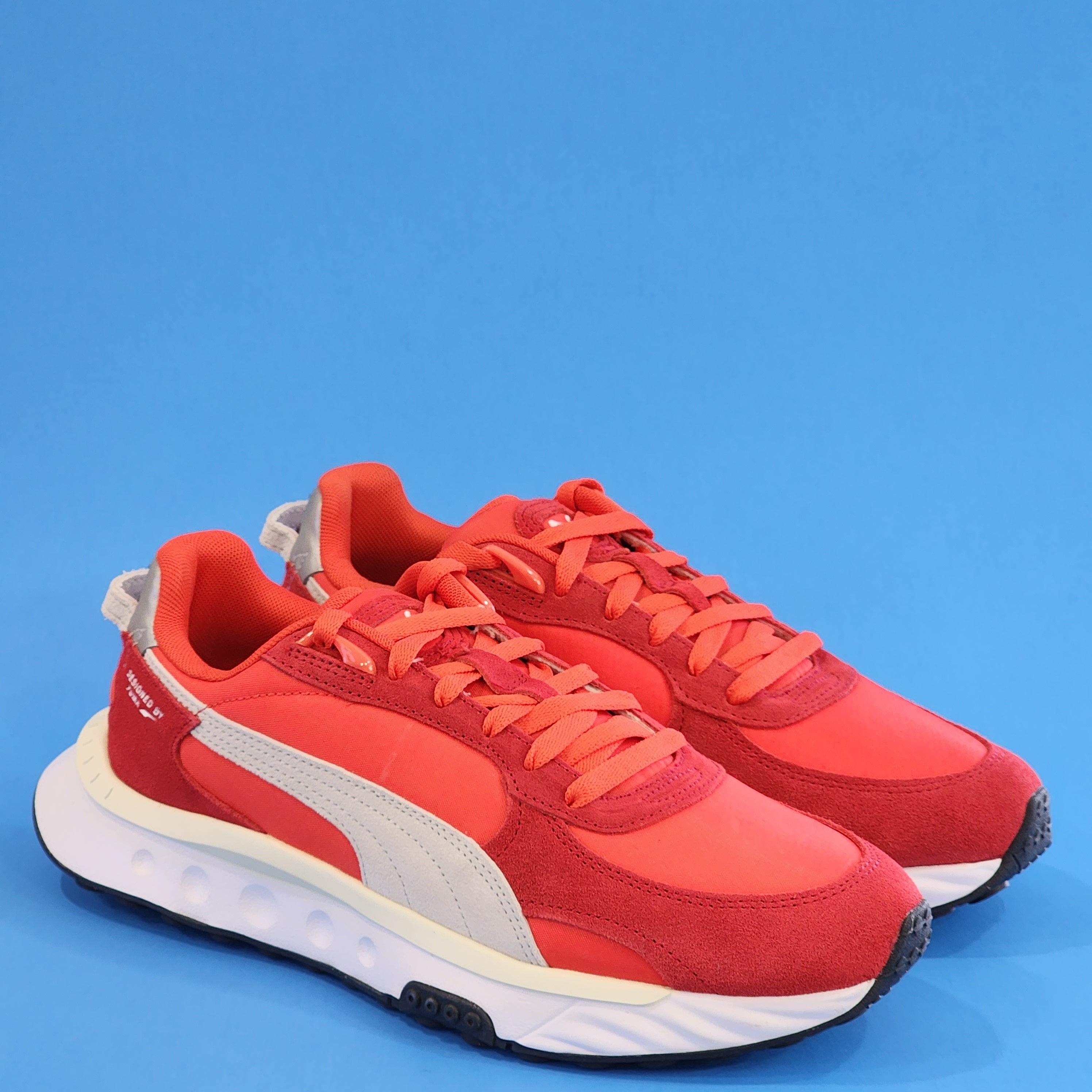 Puma Wild Rider Pickup Red/White Men's Fashion Sneakers 381637-03 NWT