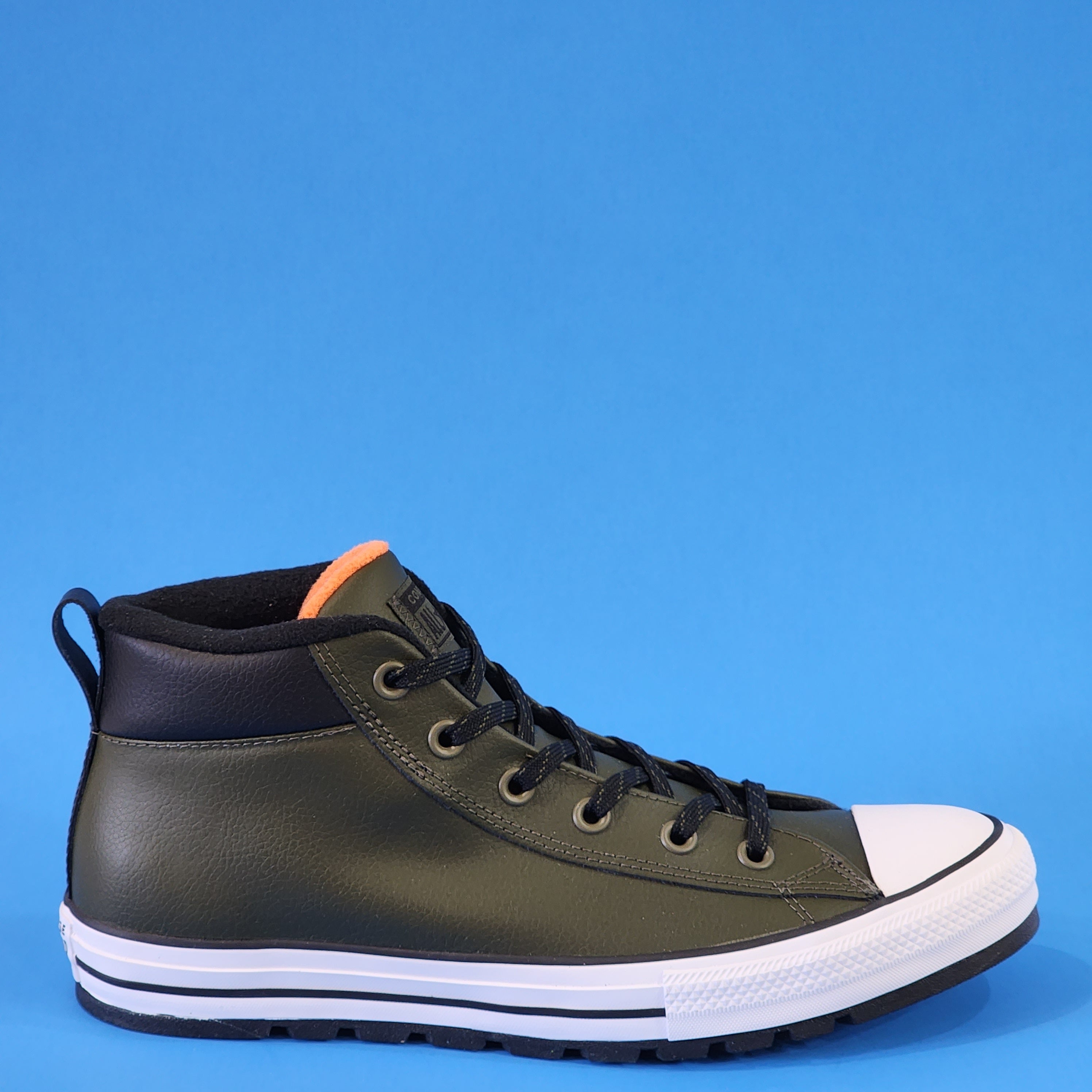 Converse CTAS Hi Khaki/Green Winter Leather Unisex Street Boot 172959C NWT