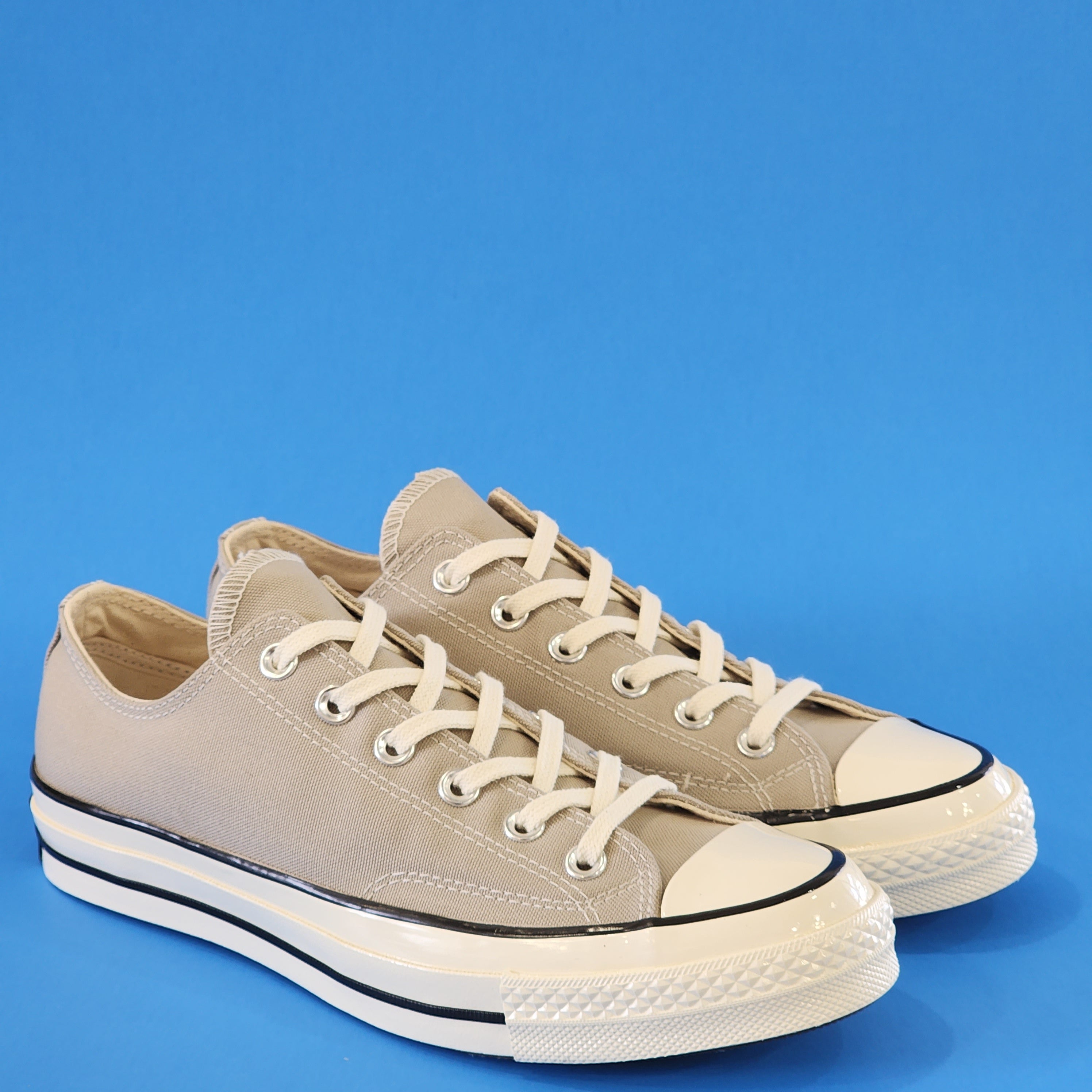 Converse Chuck 70 Low Recycled Canvas Papyrus/Black/Egret Sneakers 172680C NWT