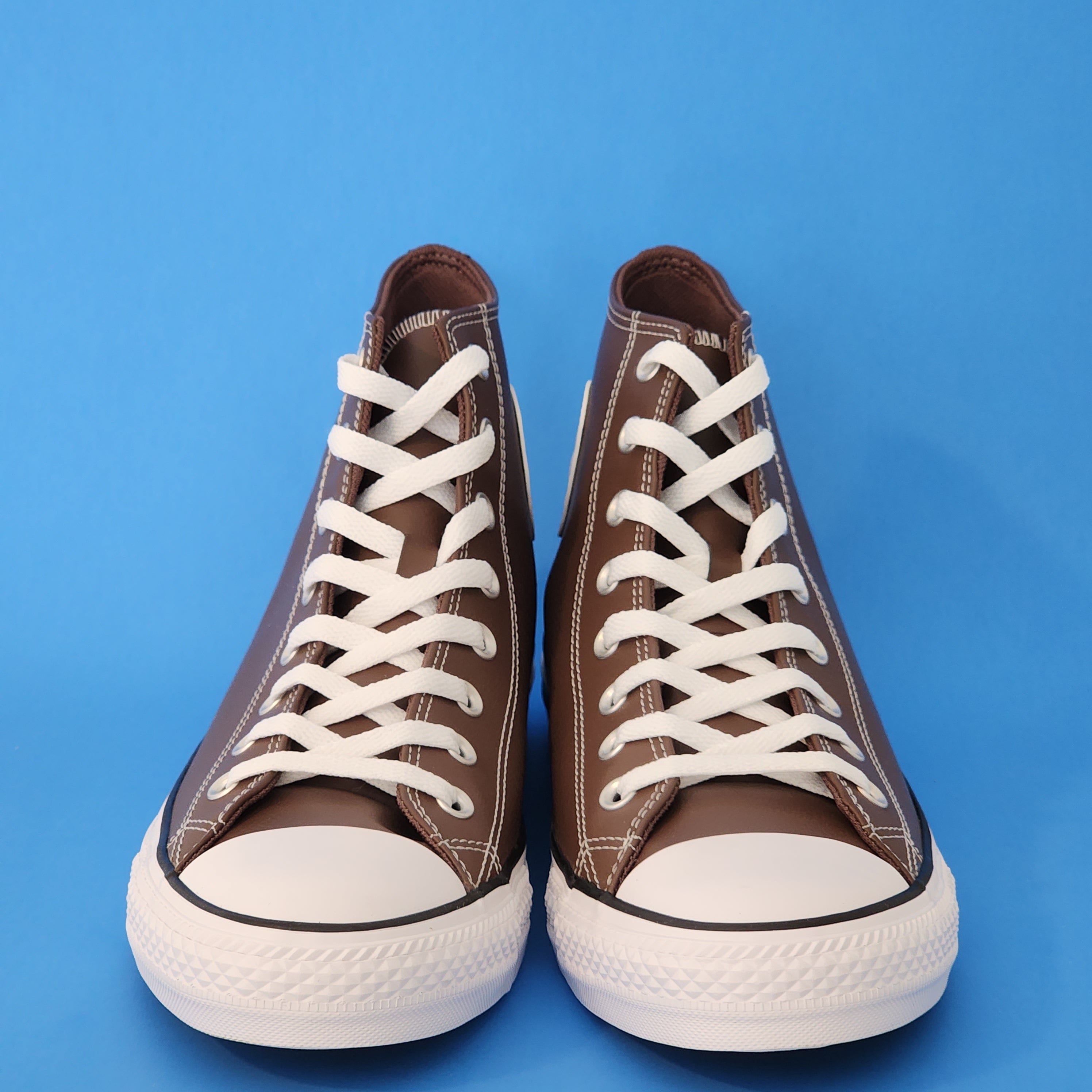 Converse CTAS Hi Brazil Nut/White/Black Leather Unisex Sneakers 172697C NWT