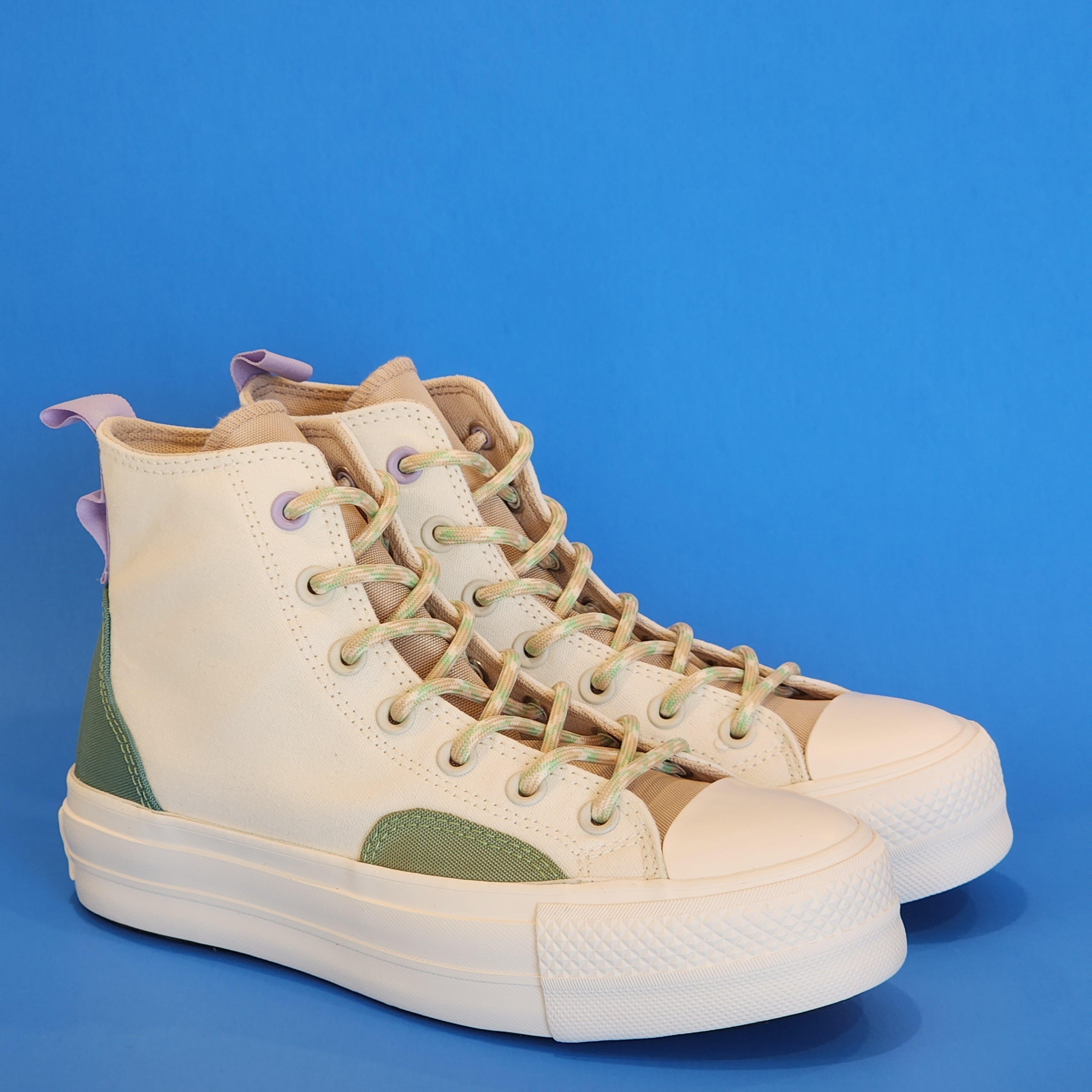 Converse CTAS Hi Lift 'Colorblock Overlay' Women's Platform Sneakers A05127C NWT