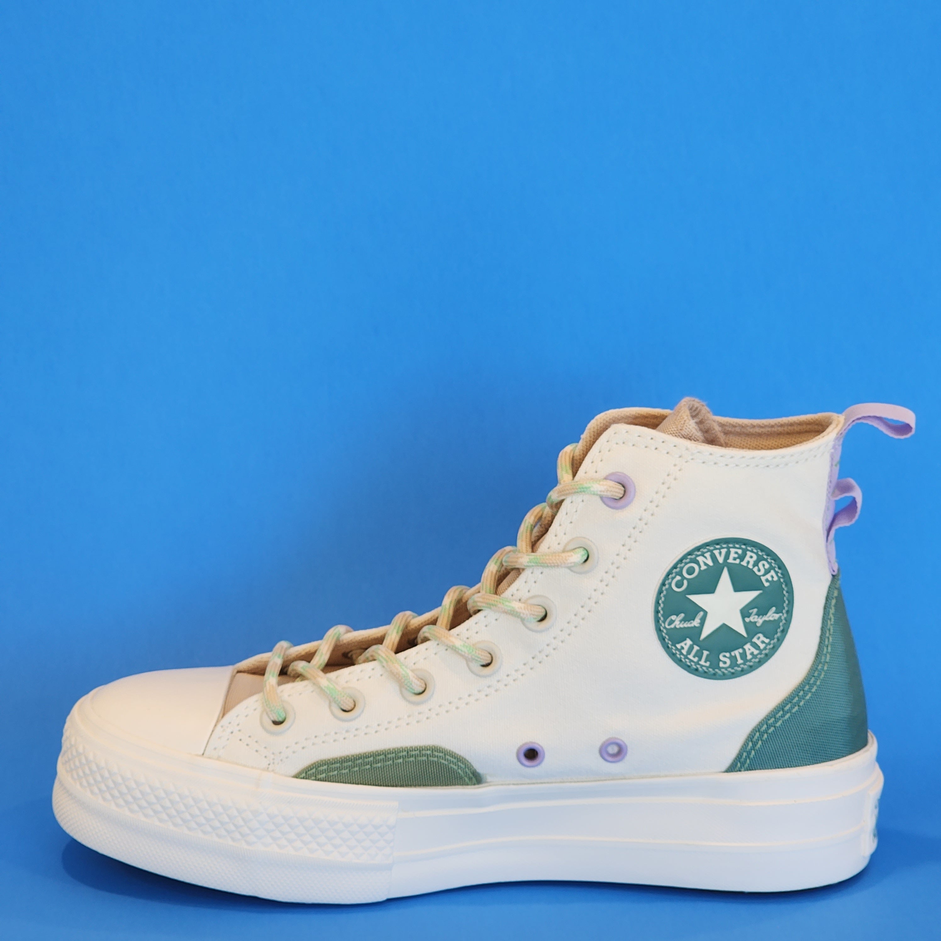 Converse CTAS Hi Lift 'Colorblock Overlay' Women's Platform Sneakers A05127C NWT