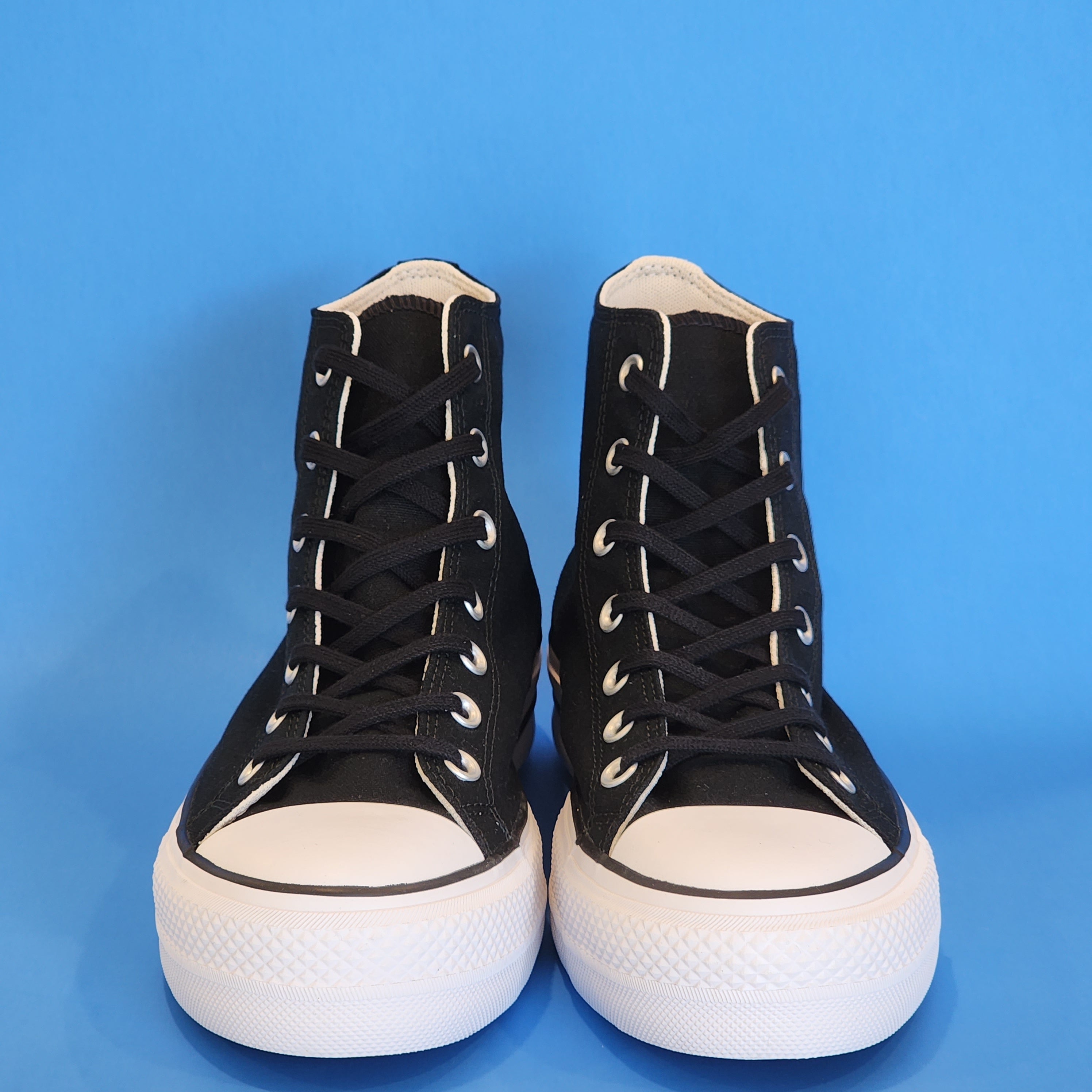 Converse CTAS Hi Lift Black Canvas Women's Platform Sneakers 560845C NWT