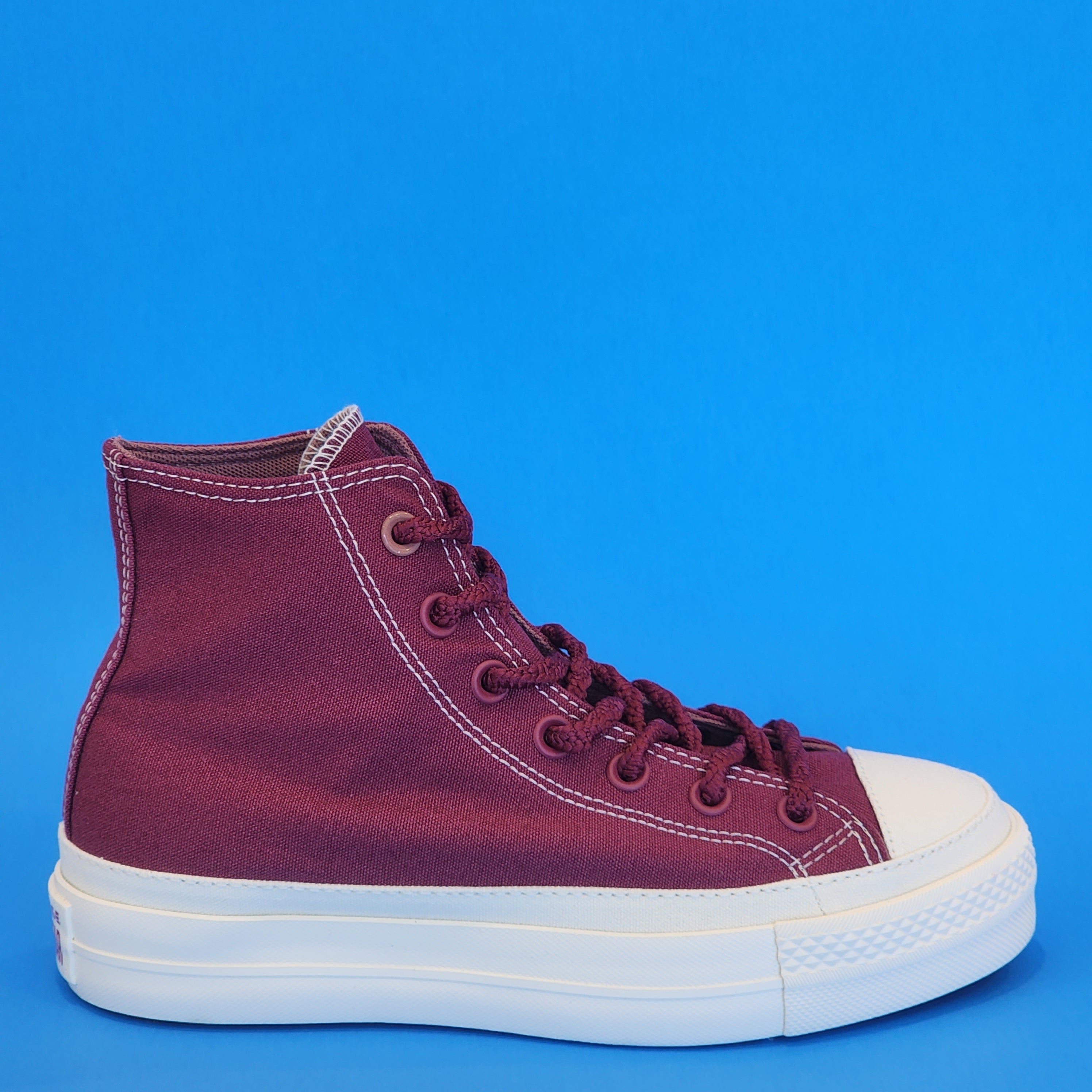 Converse CTAS Hi Lift Tonal Canvas Cherry Women's Platform Sneakers A04394F NWT