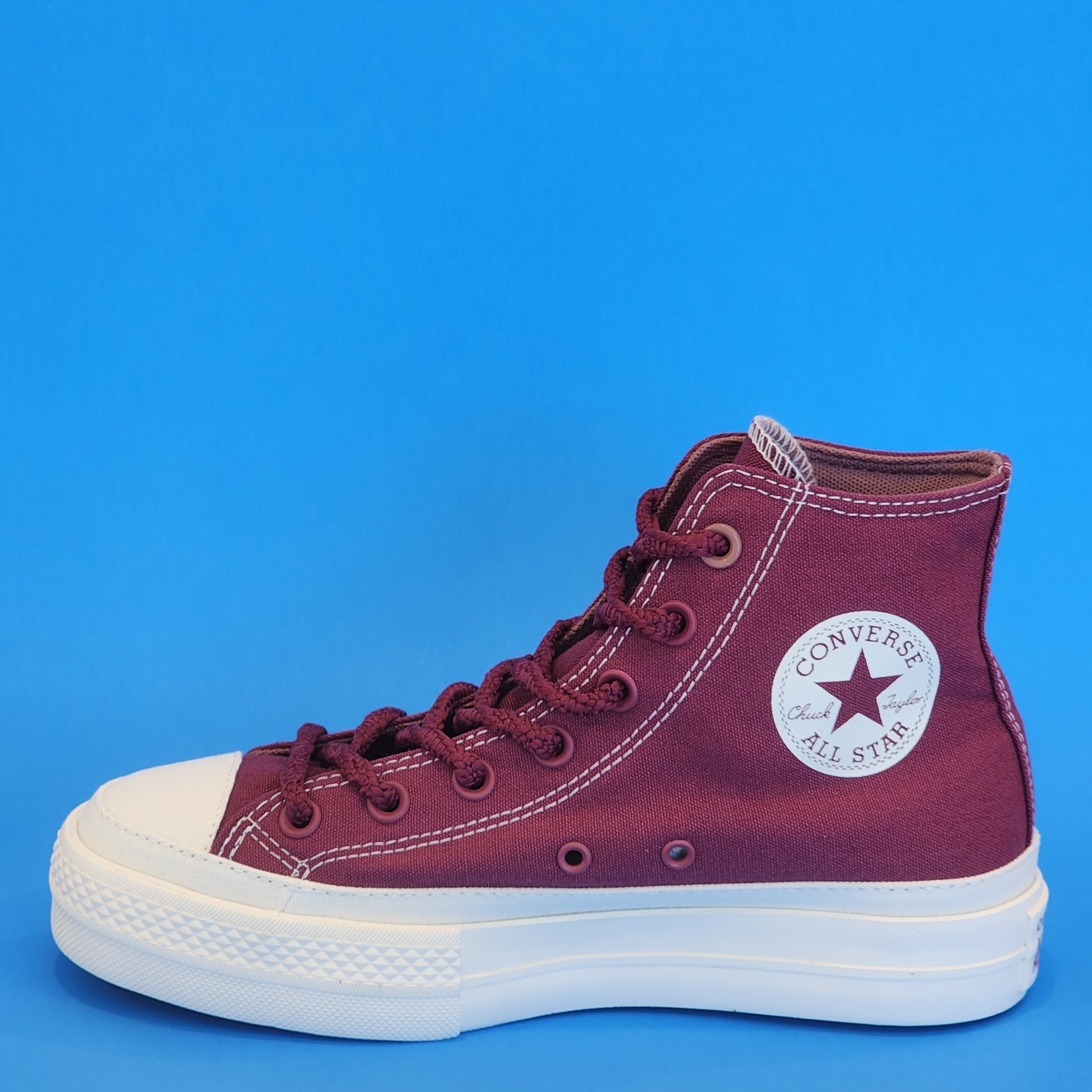 Converse CTAS Hi Lift Tonal Canvas Cherry Women's Platform Sneakers A04394F NWT