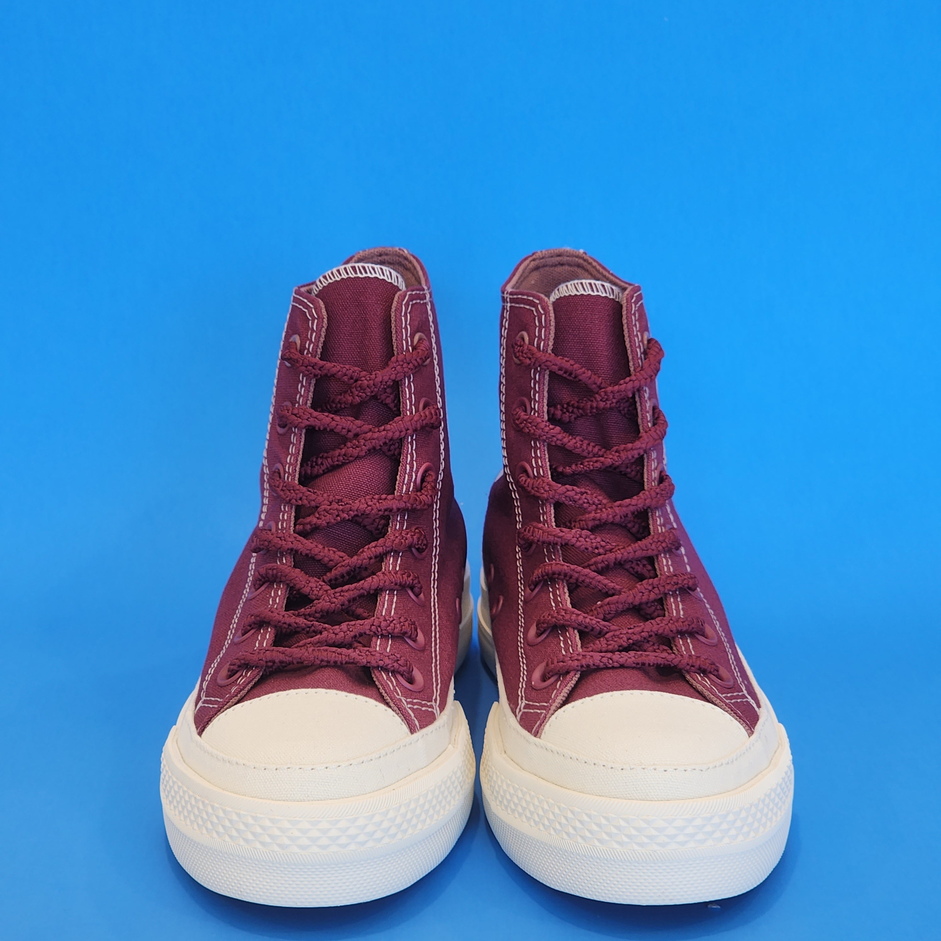 Converse CTAS Hi Lift Tonal Canvas Cherry Women's Platform Sneakers A04394F NWT