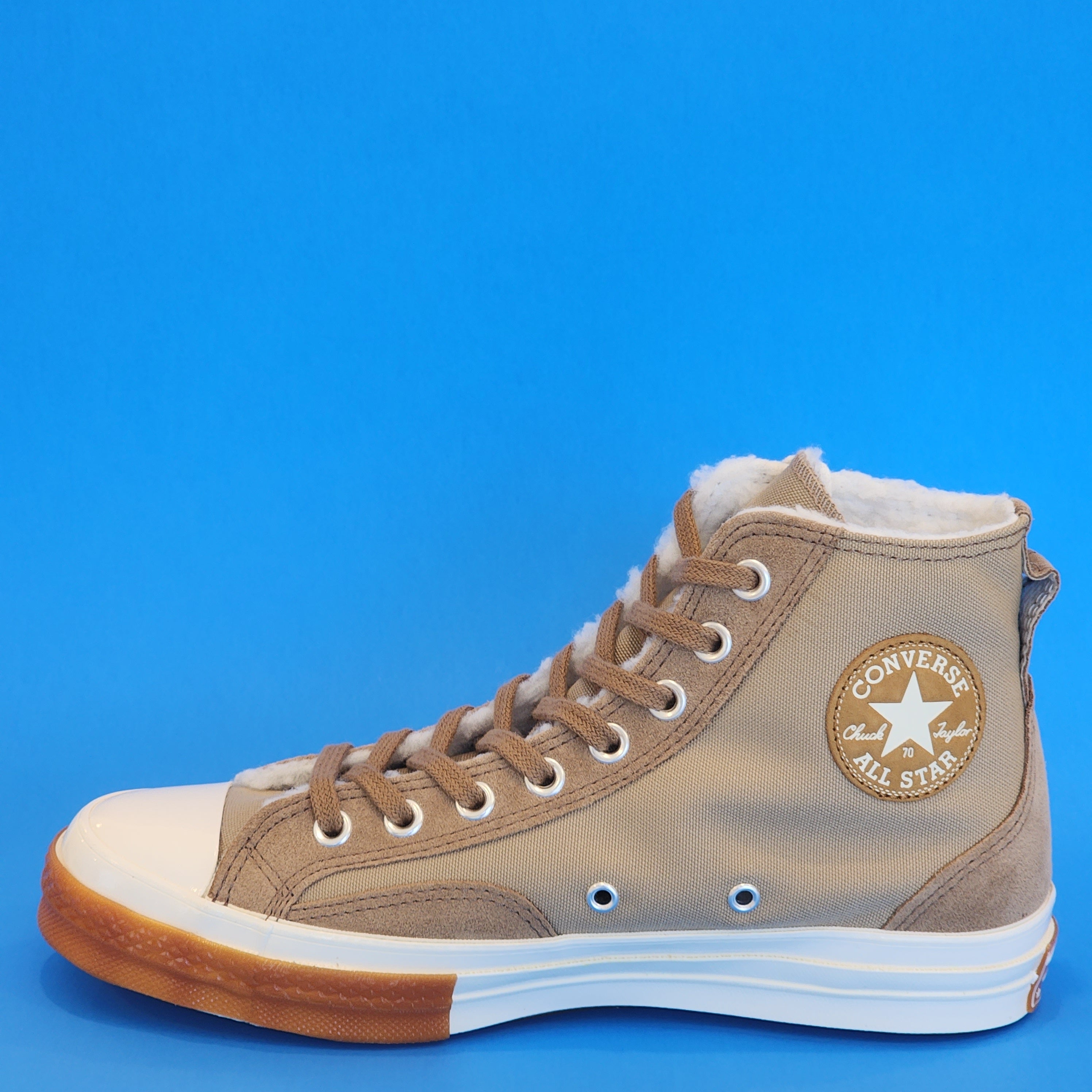 Converse Chuck 70 Hi Lined Colorblock 'Nomad Khaki' Unisex Sneakers A04410C NWT