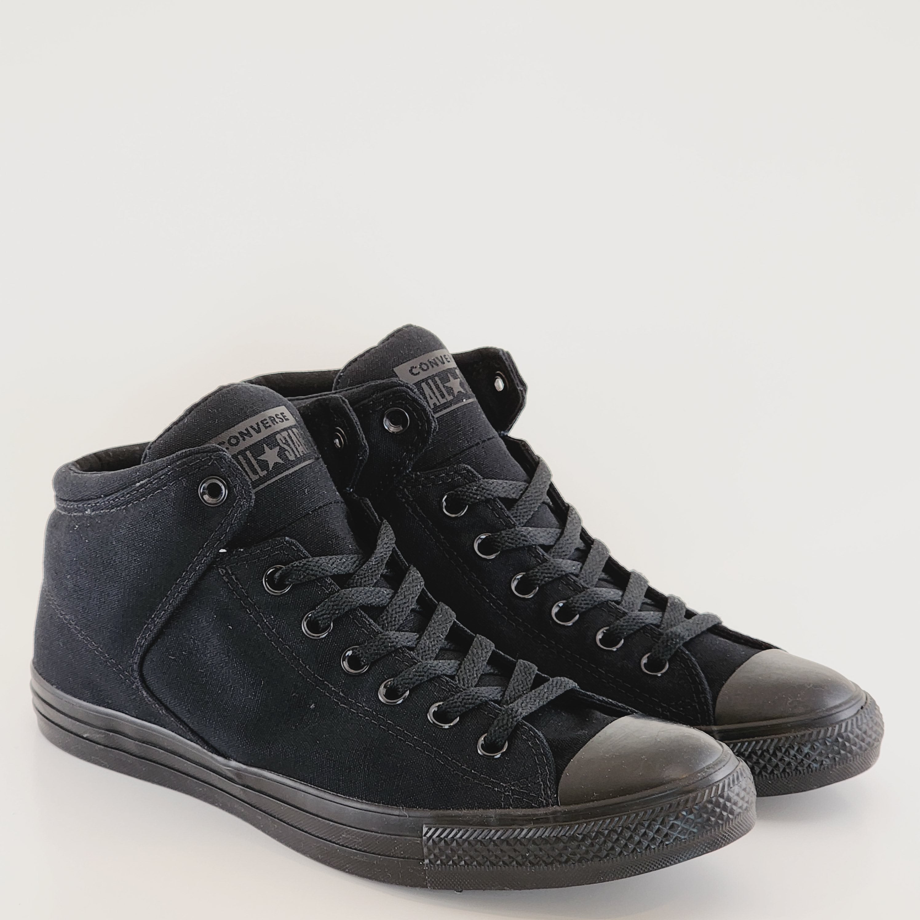 Converse CTAS Hi Triple Black Canvas Unisex Street Boot 149432F NWT