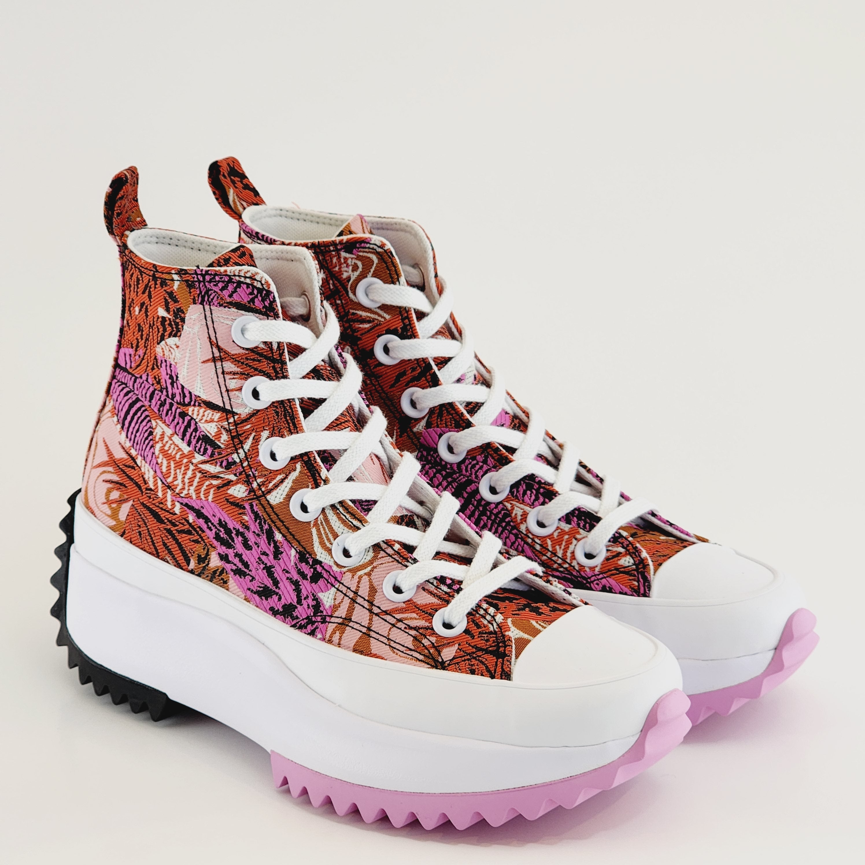 Converse Run Star Hike Hi Tropical Florals Women's Platform Sneakers A00551C NWT