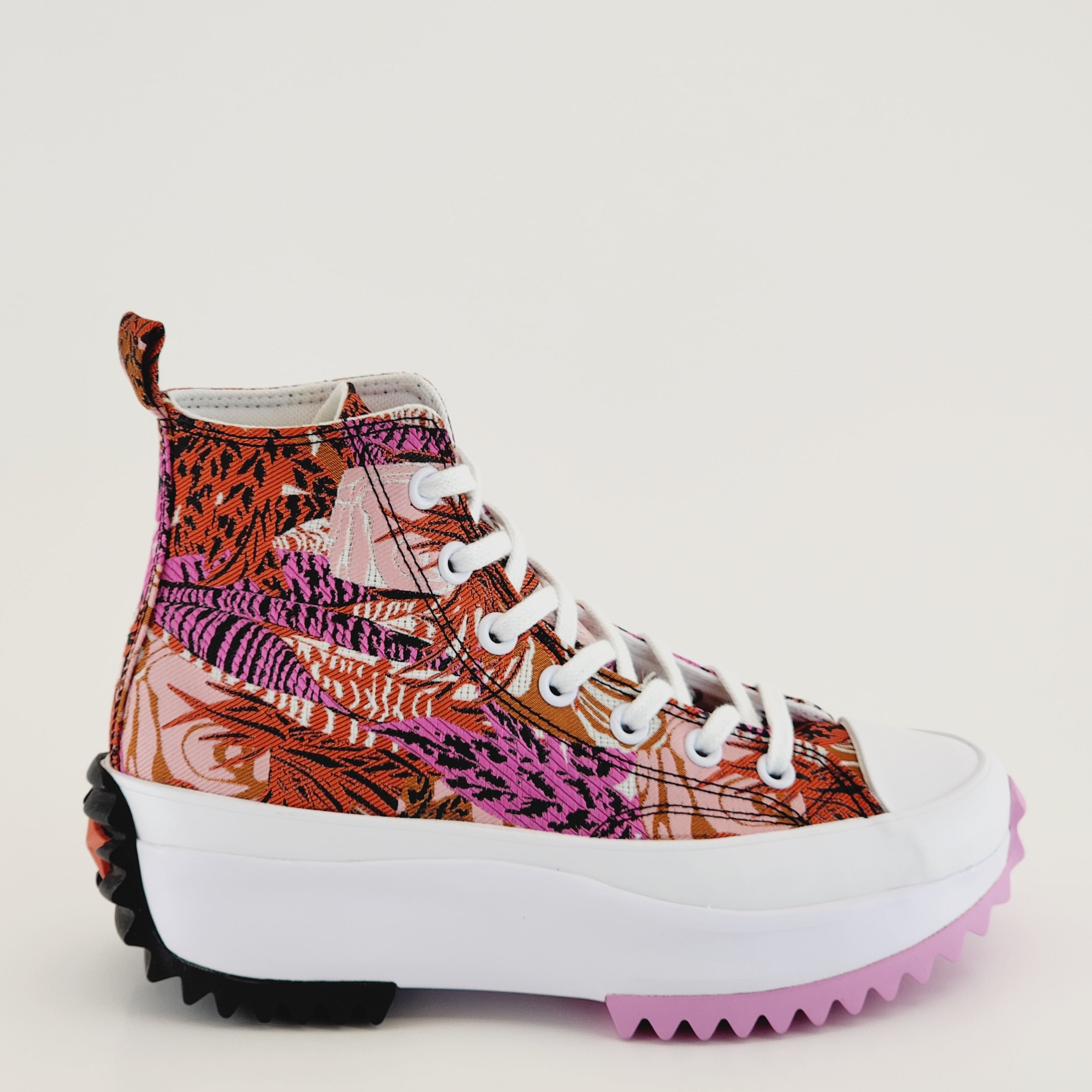 Converse Run Star Hike Hi Tropical Florals Women's Platform Sneakers A00551C NWT