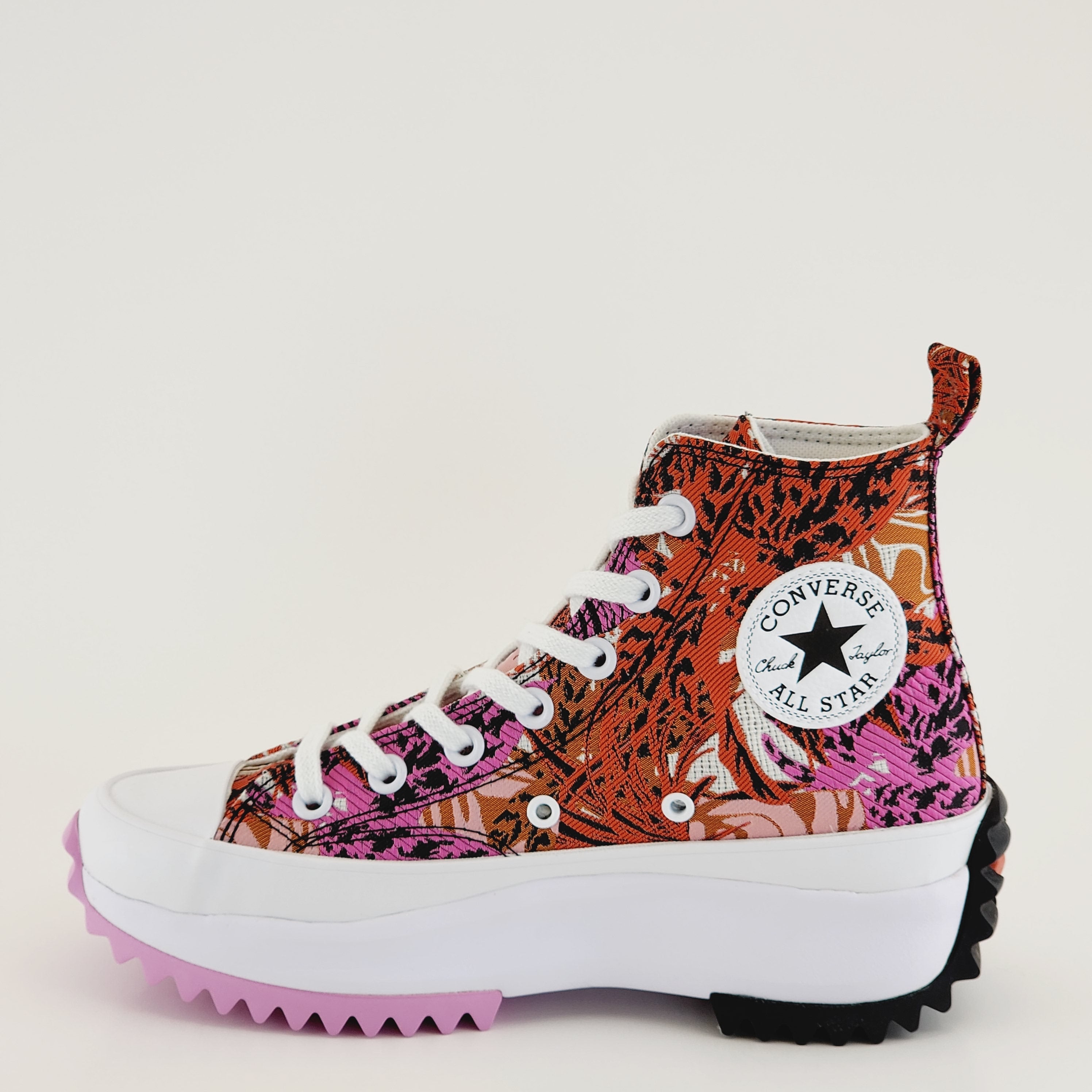 Converse Run Star Hike Hi Tropical Florals Women's Platform Sneakers A00551C NWT