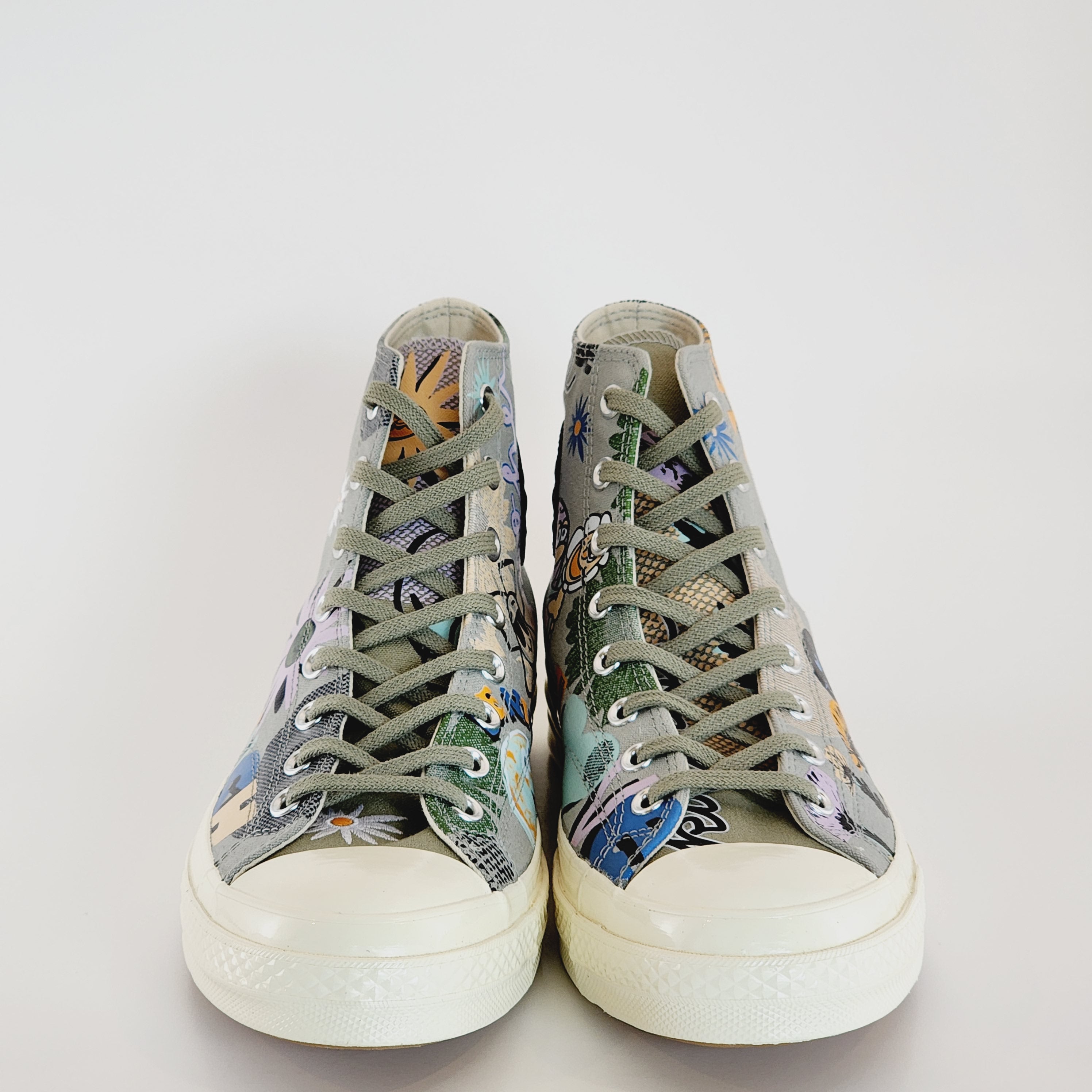 Converse Chuck 70 Hi Slate Sage Floral Plant Love Unisex Sneakers 172935C NWT