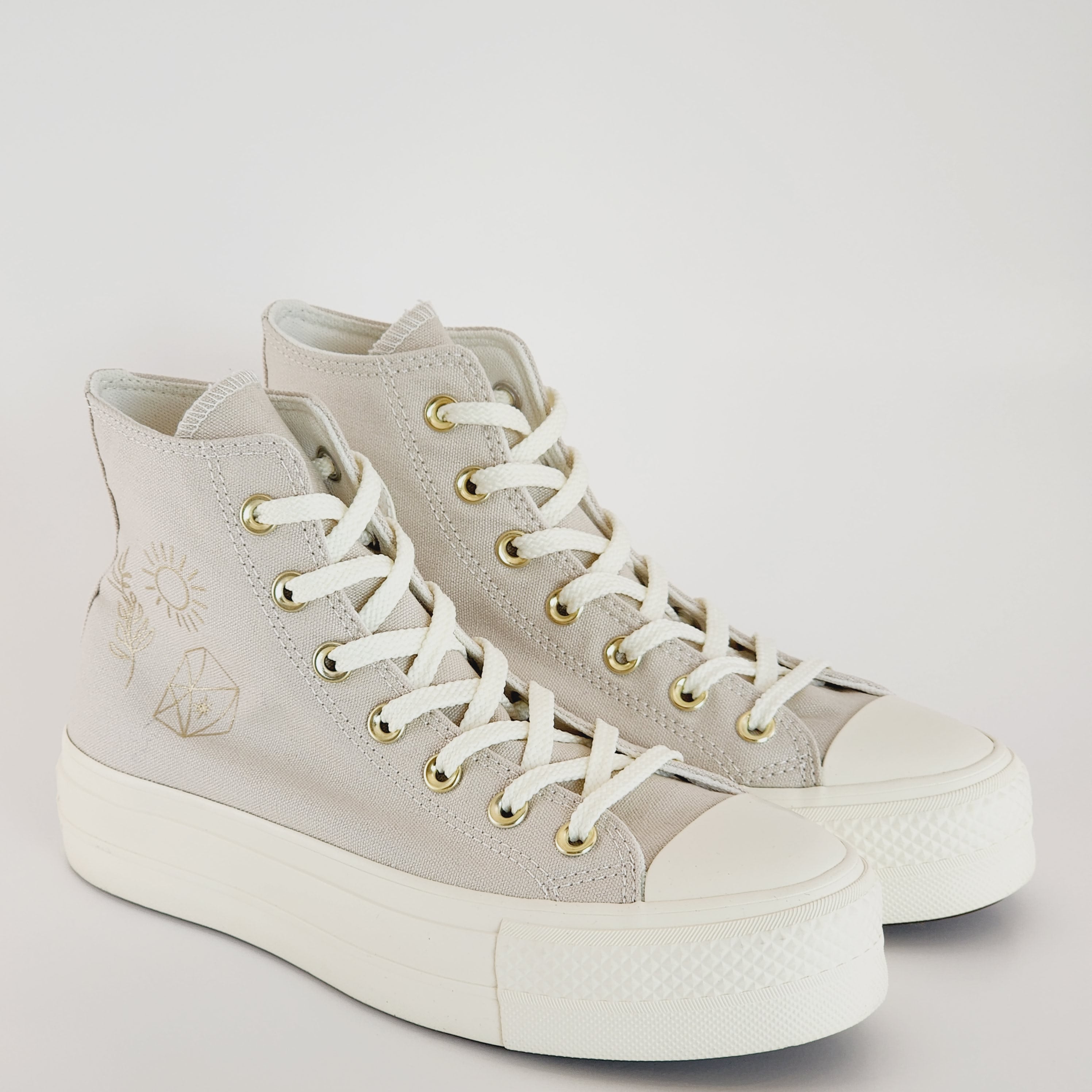 Converse CTAS Hi Lift 'Golden Elements' Women's Platform Sneakers A02205C NWT