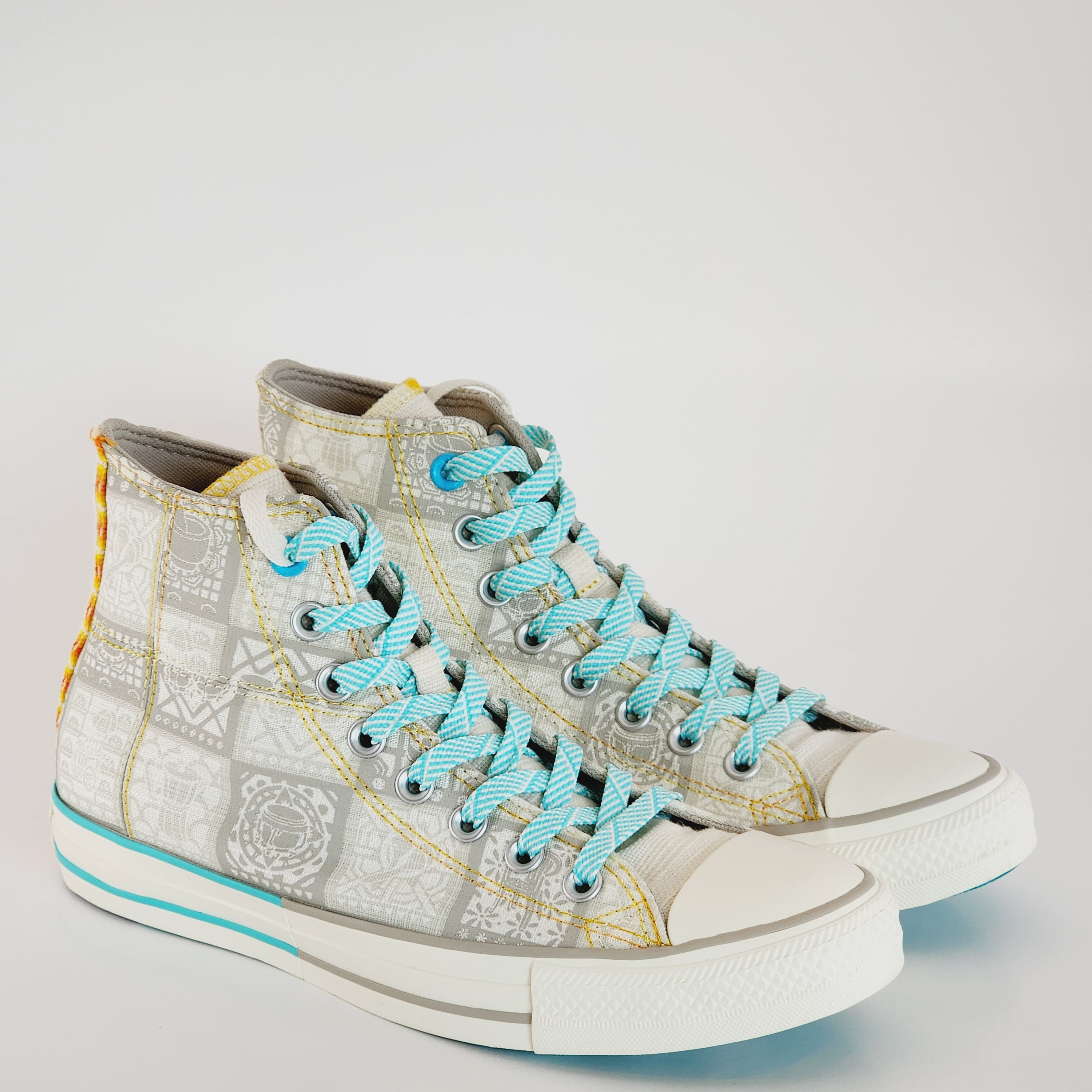 Converse CTAS Hi Mi Gente Egret/Papyrus/Sun Ray Unisex Sneakers A03692C NWT