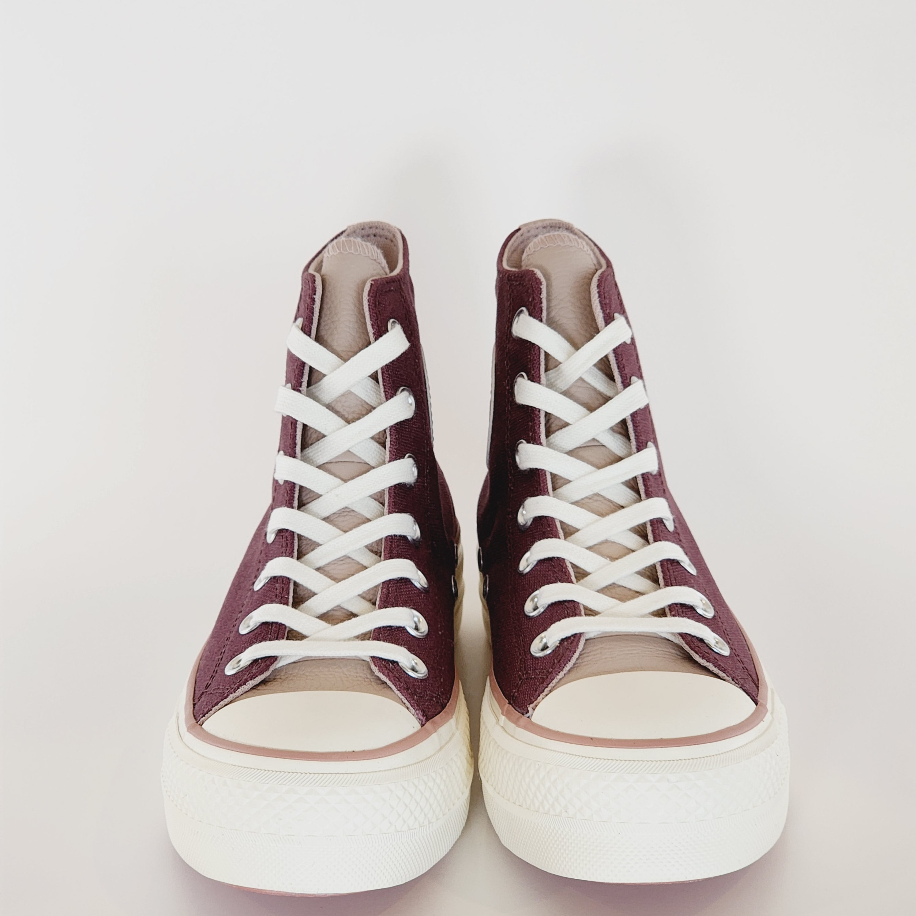 Converse CTAS Hi Lift Dark Wine/Stone Mauve Women's Platform Sneaker A03721C NWT