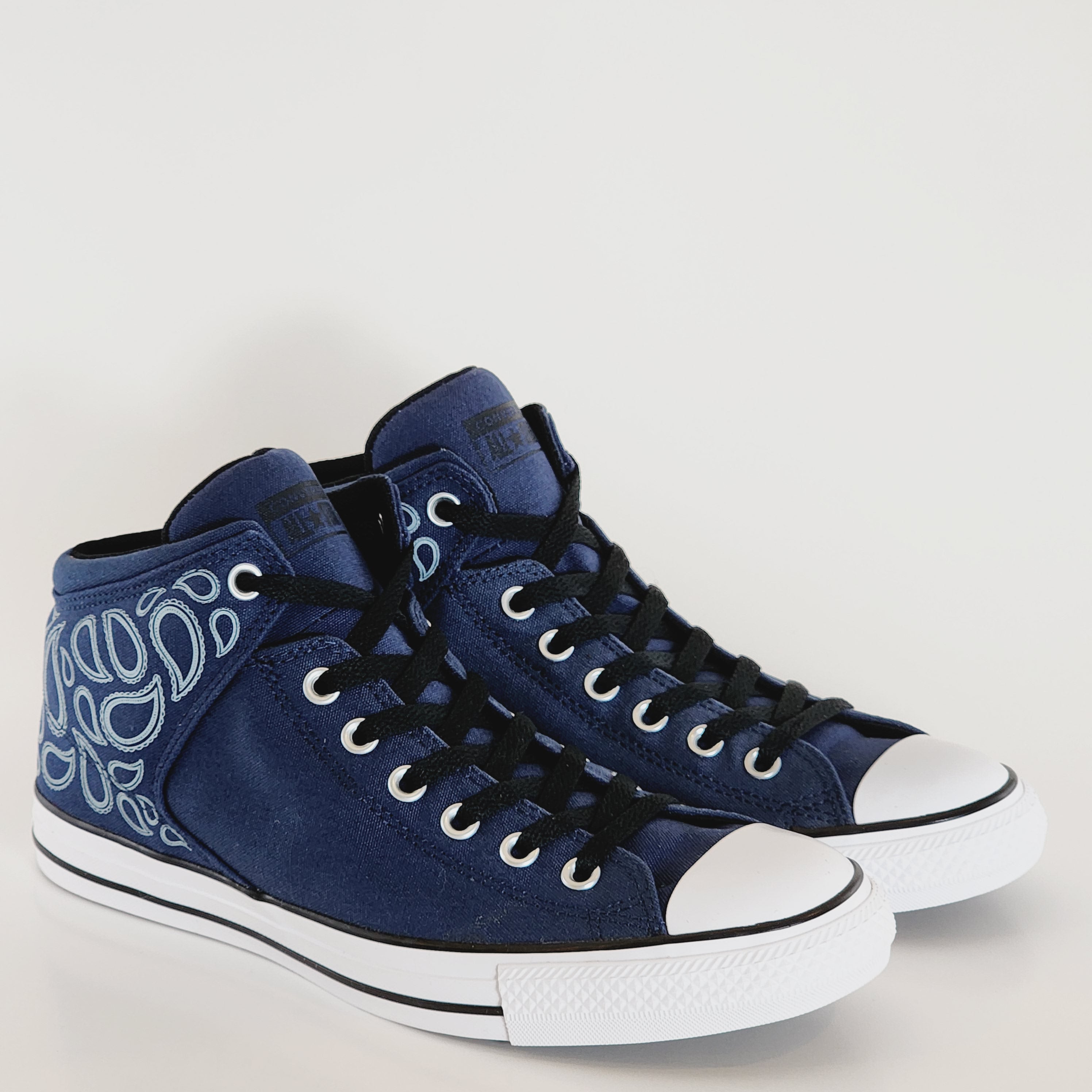 Converse CTAS Street Mid Crafted Navy/Tidepool Grey Unisex Sneakers A02822F NWT