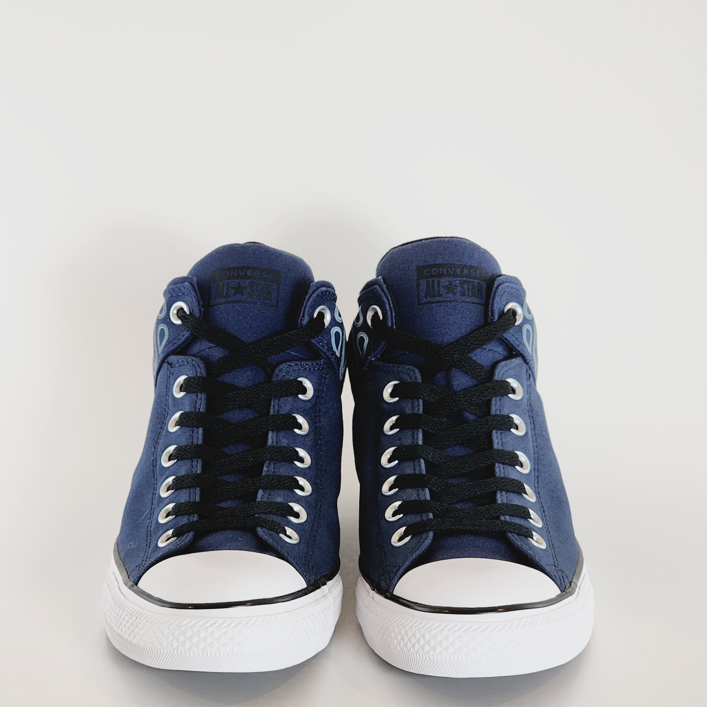 Converse CTAS Street Mid Crafted Navy/Tidepool Grey Unisex Sneakers A02822F NWT