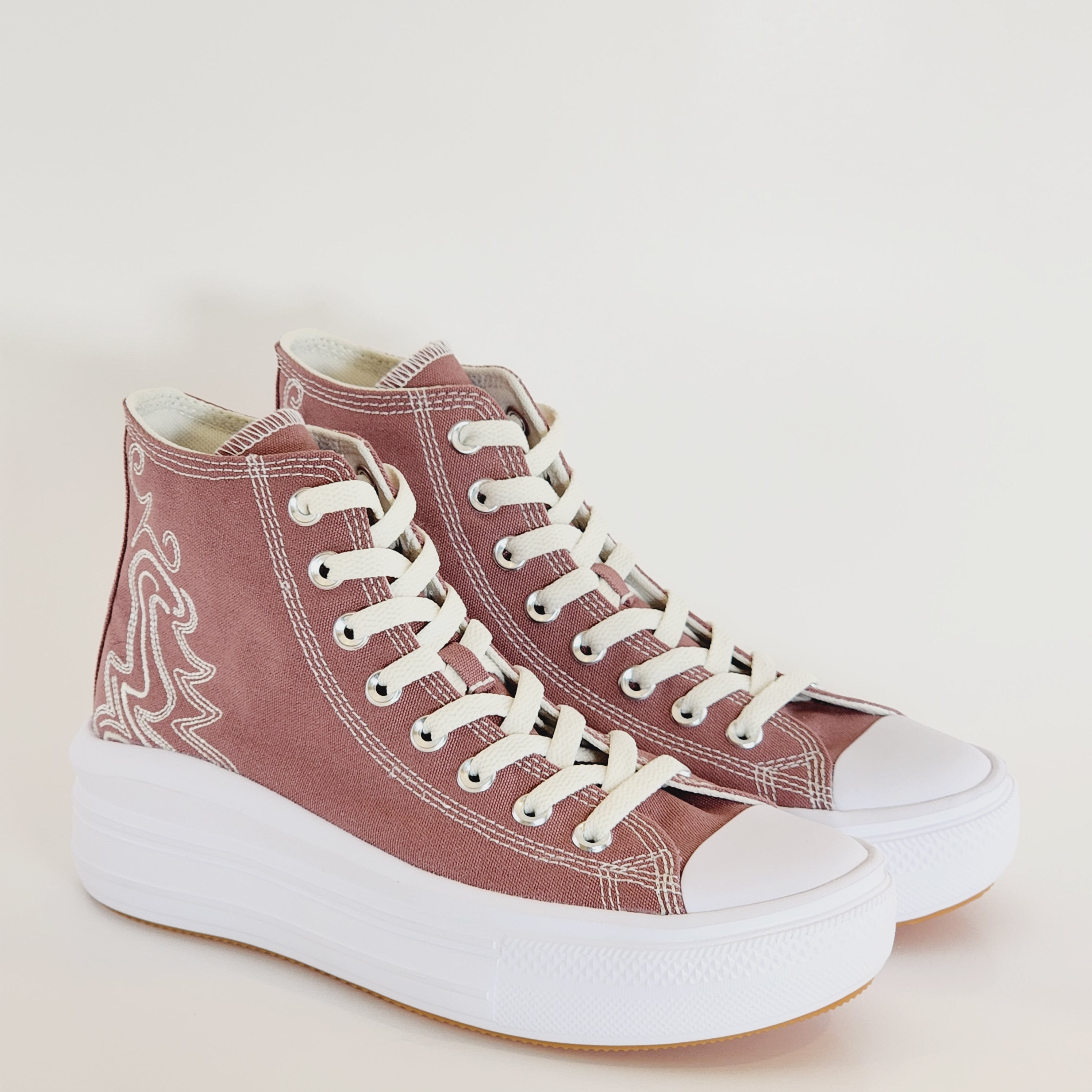 Converse CTAS Move Hi 'Western Embroidery' Women's Platform Sneakers A03905C NWT