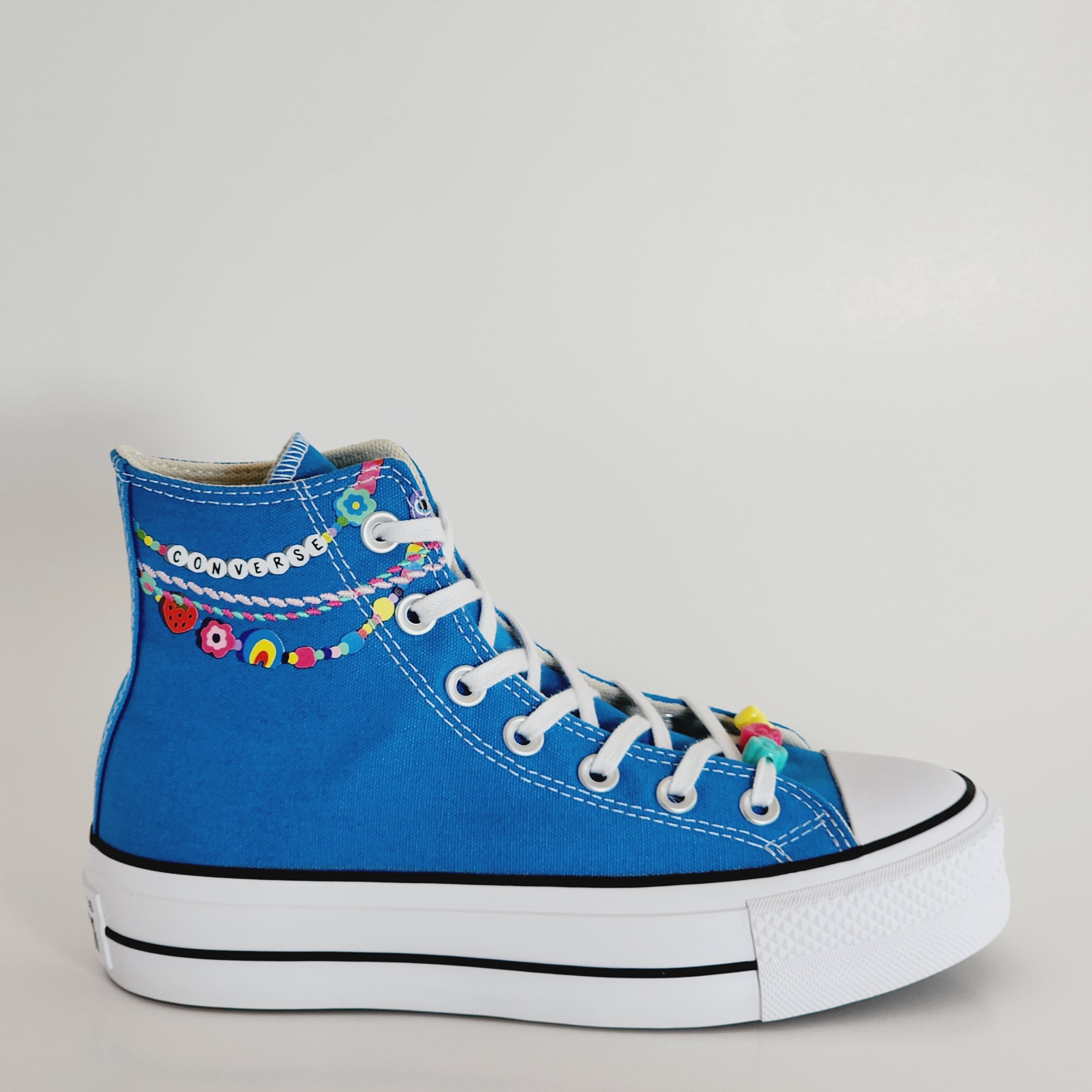 Converse CTAS Hi Lift Embroidered Bracelet Women's Platform Sneakers A06844C NWT