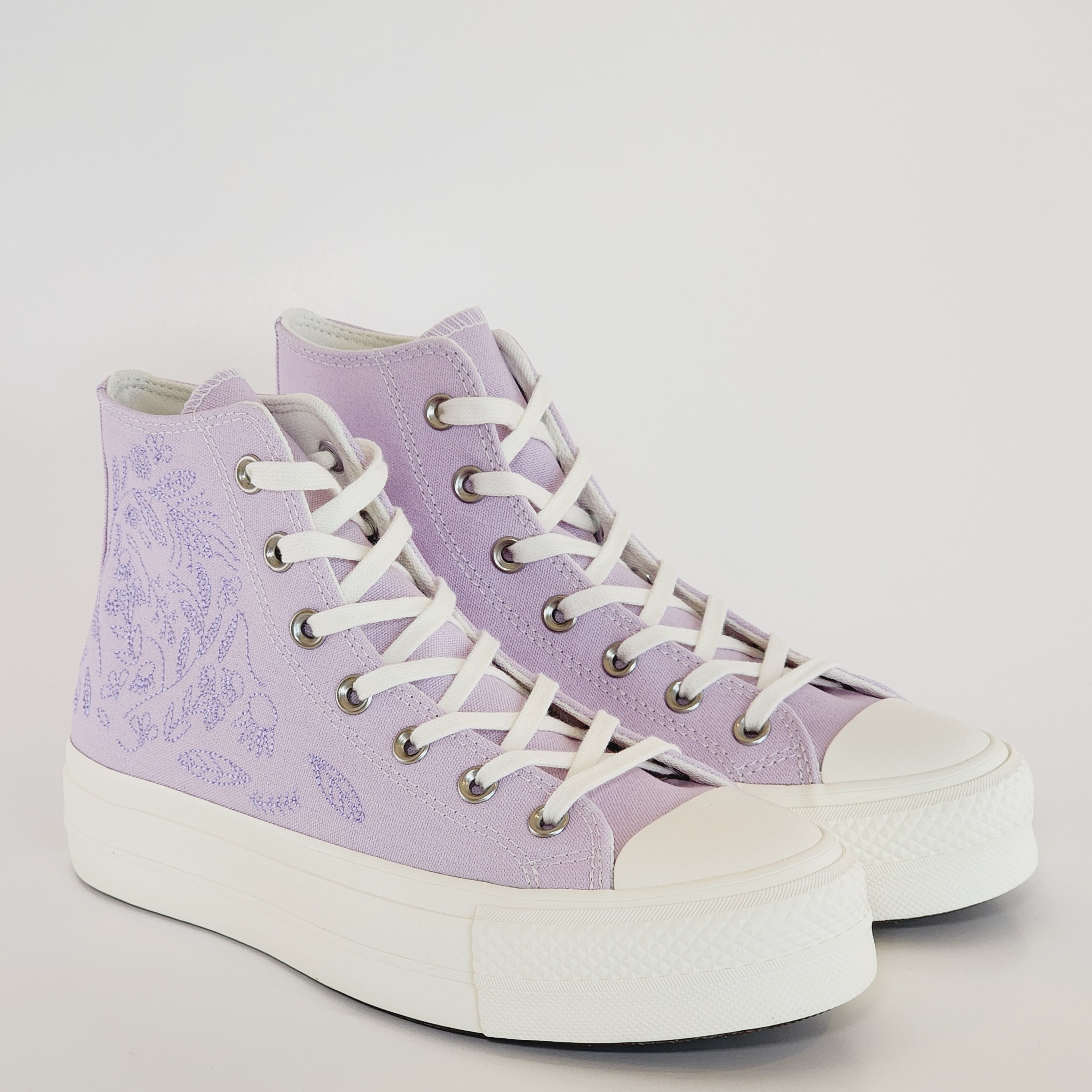 Converse CTAS Lift Hi Embroidered Floral Women's Platform Sneakers A02076C NWT