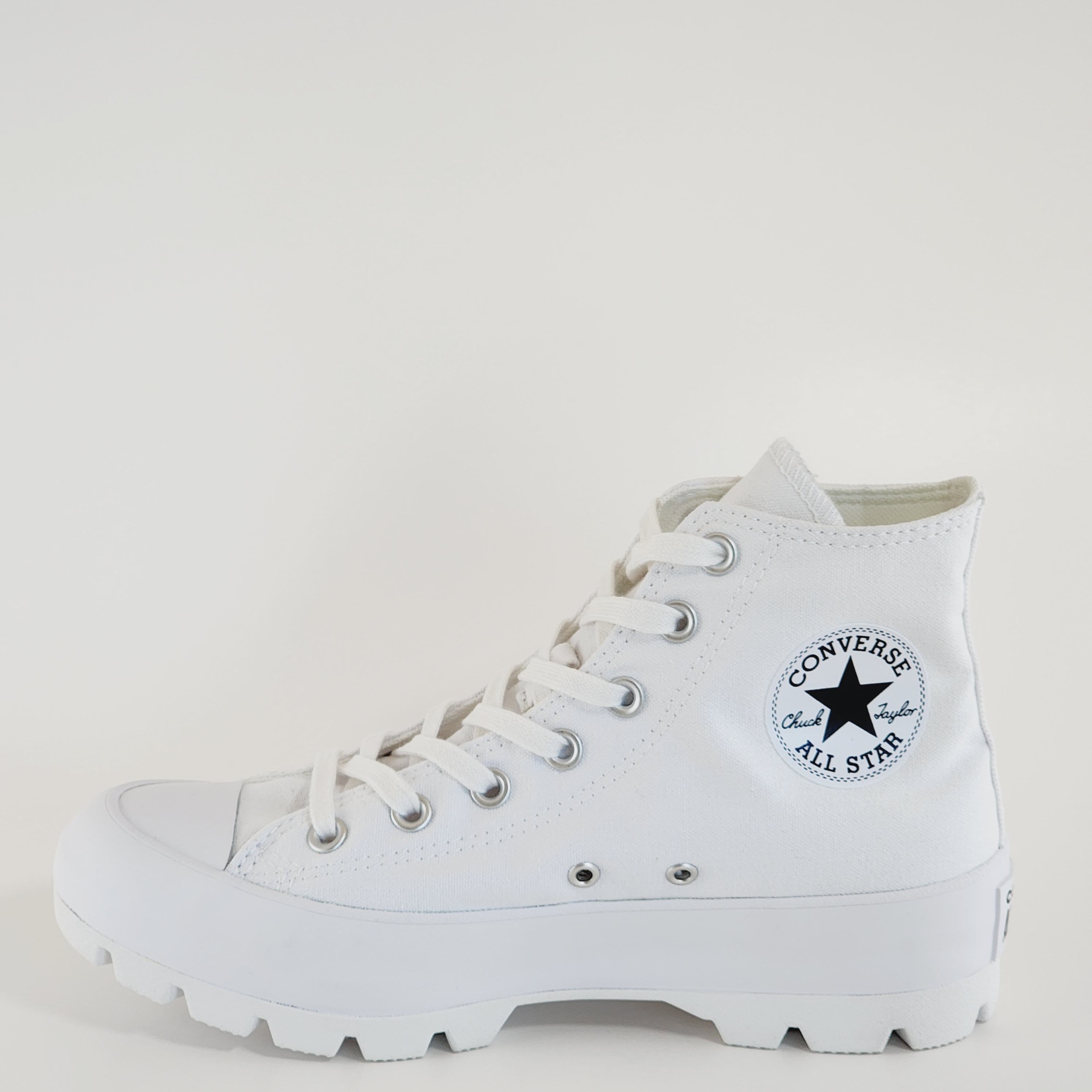 Converse CTAS Hi Lugged White/Black/White Women's Platform Sneakers 565902C NWT