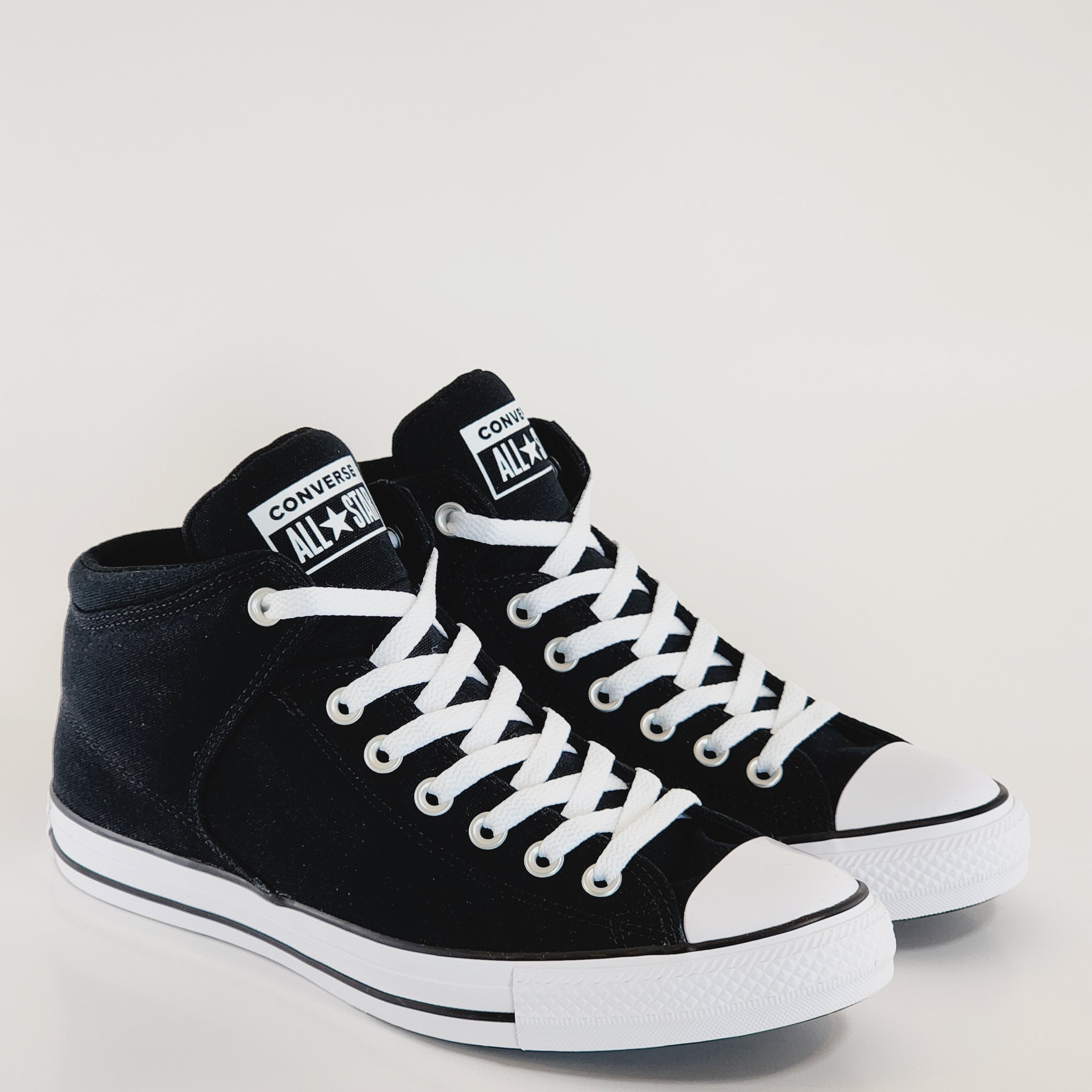 Converse CTAS Street Mid Crafted Black/Black/White Unisex Sneakers 151041F NWT